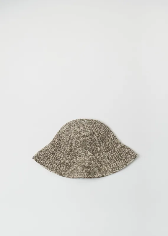 Crochet Cotton Linen Brim Hat sold by La Garconne