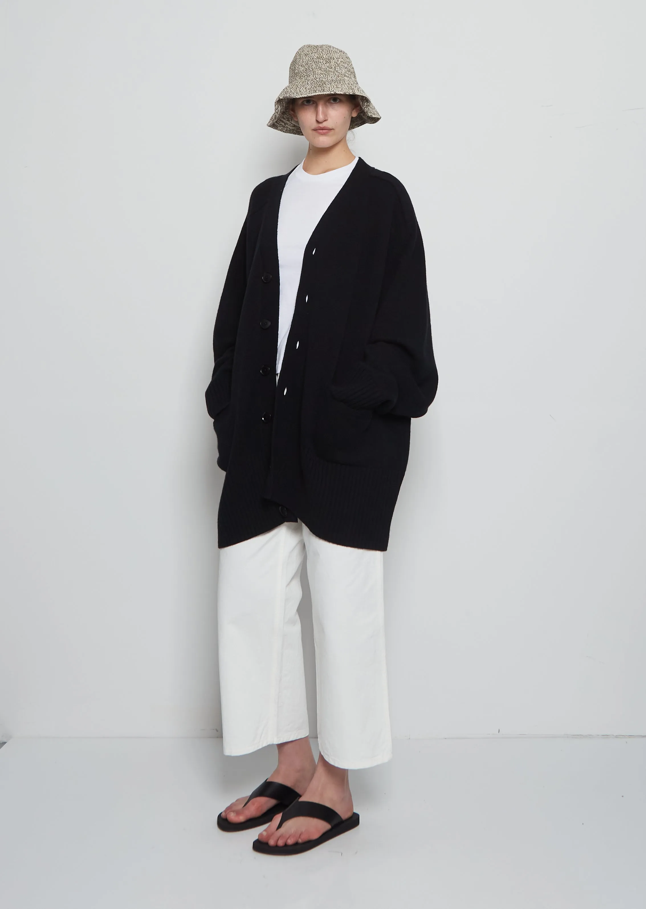 Crochet Cotton Linen Brim Hat sold by La Garconne product image thumbnail 3