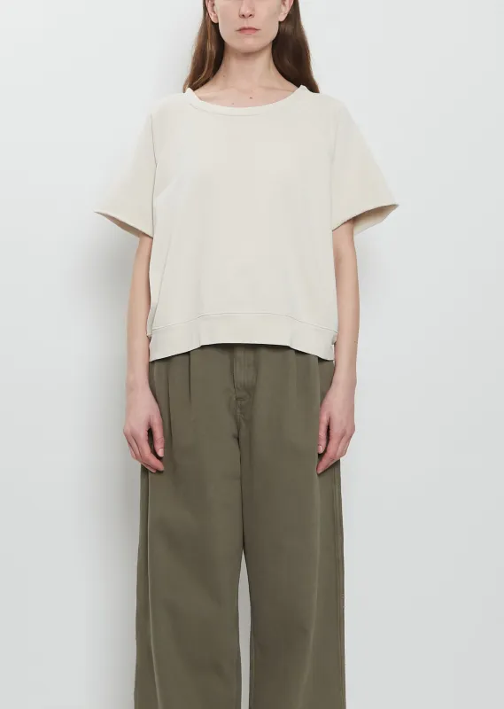 Fleece Pima Cotton Top made by Lauren Manoogian