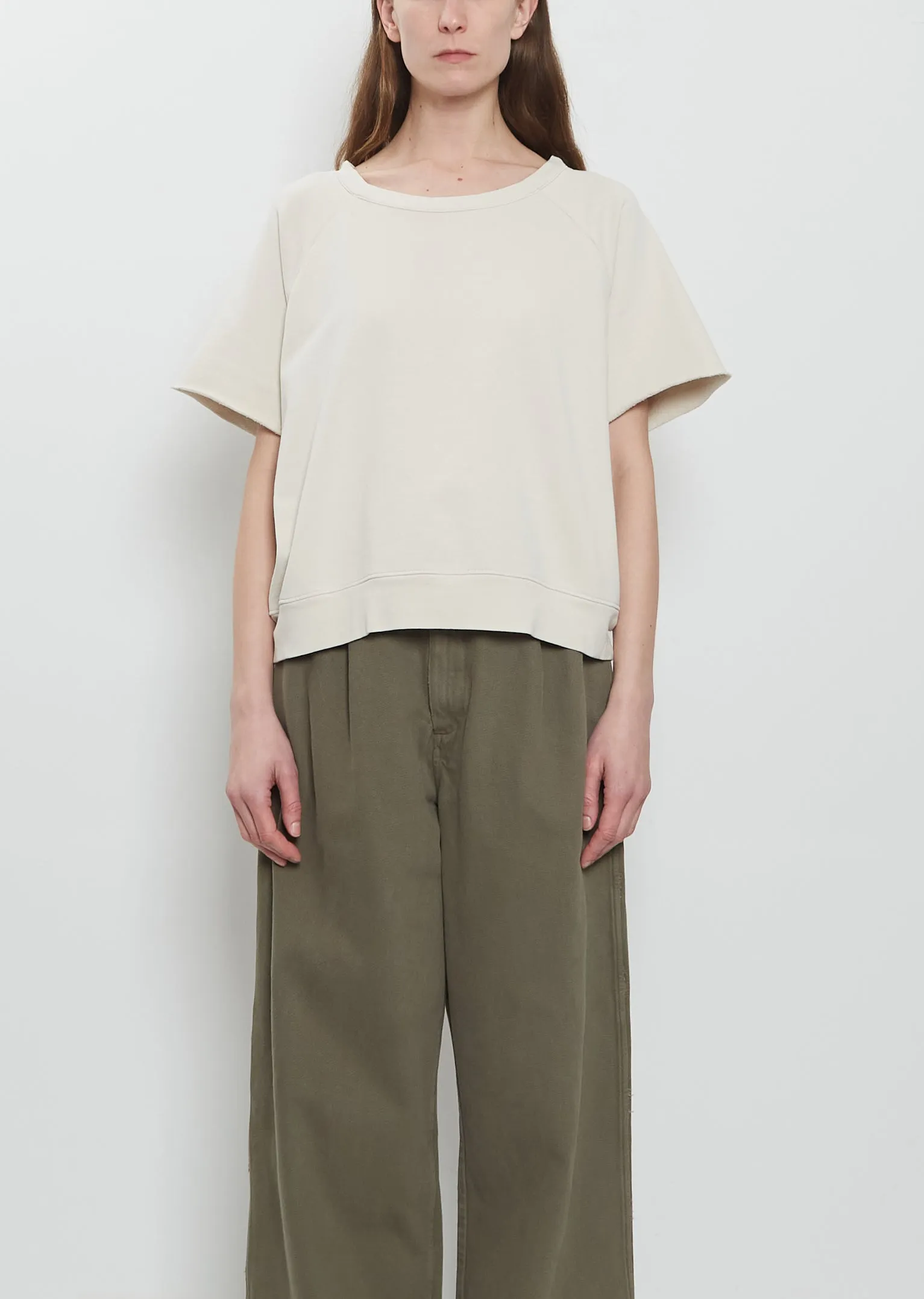 Fleece Pima Cotton Top sold by La Garconne