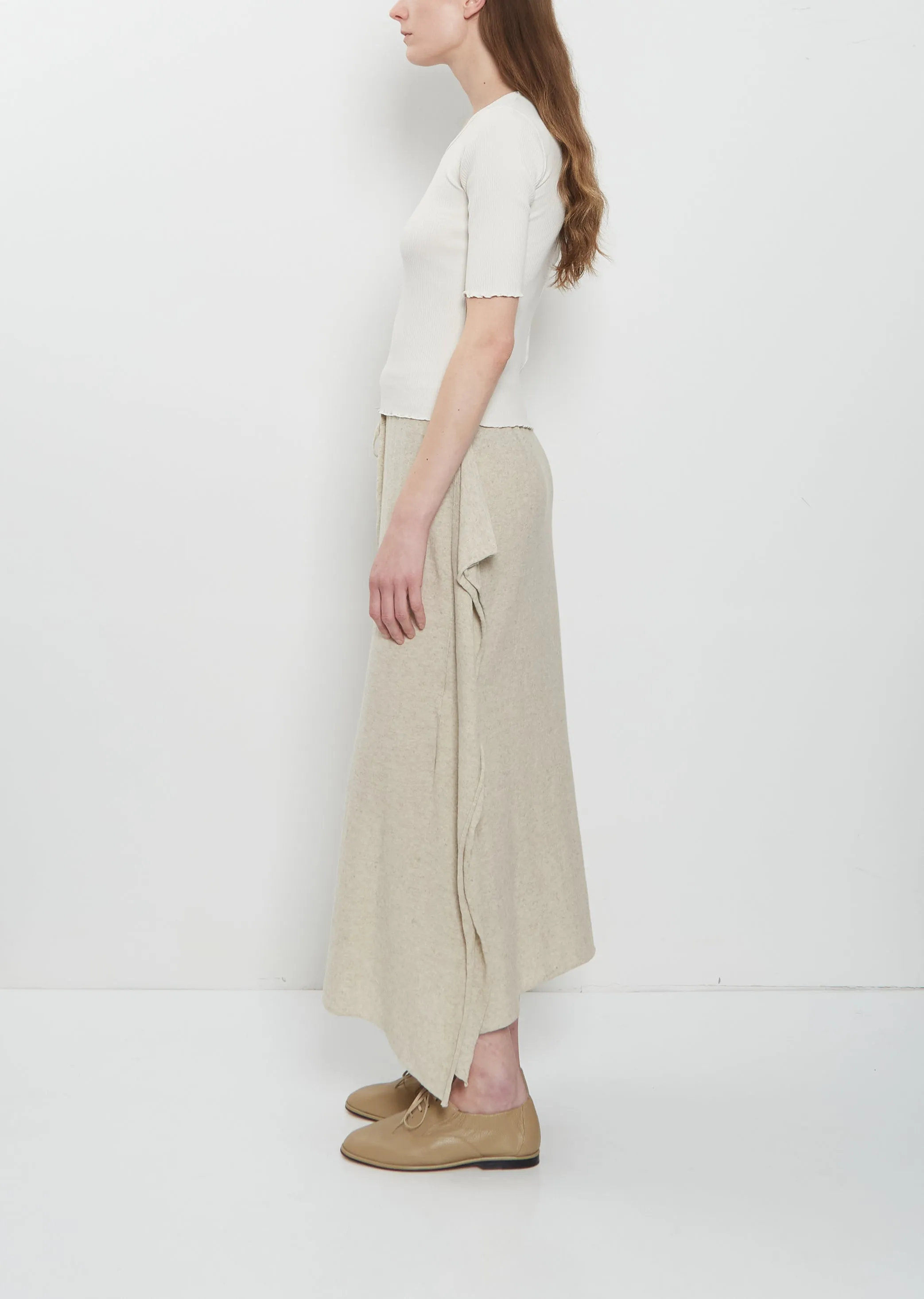 Ruffle Rib Pima Cotton Tee sold by La Garconne product image thumbnail 2