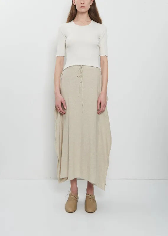 Wave Cotton Linen Skirt made by Lauren Manoogian