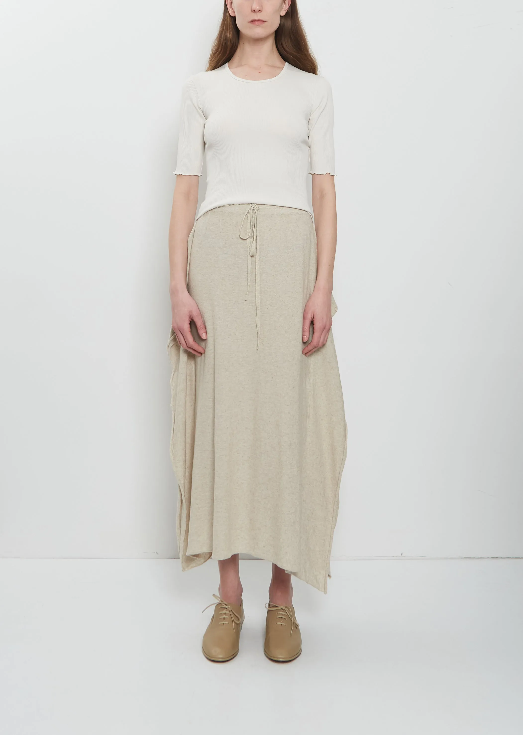 Wave Cotton Linen Skirt sold by La Garconne