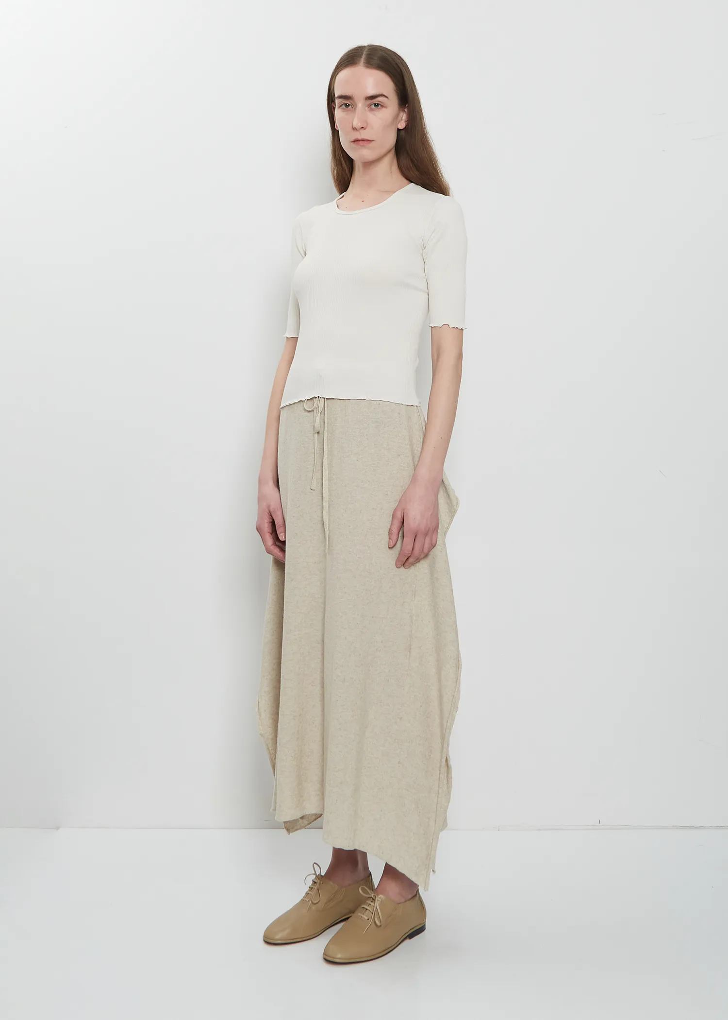 Wave Cotton Linen Skirt sold by La Garconne product image thumbnail 4