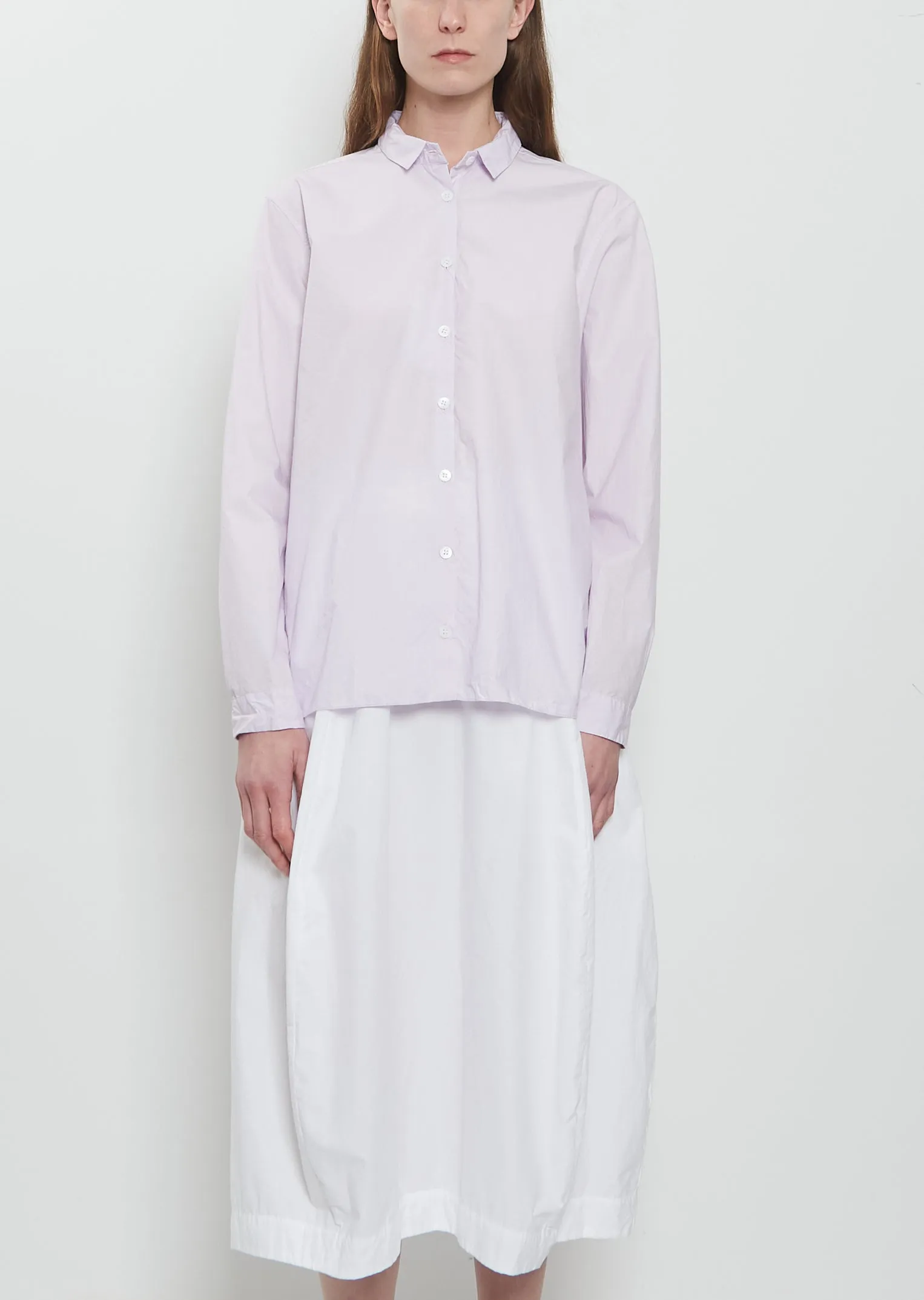 Loose Tyrol Cotton Shirt — Peony sold by La Garconne