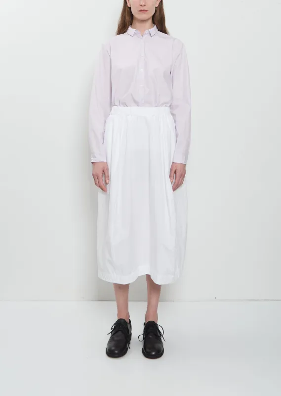 Carla Cotton Skirt — White made by Bergfabel