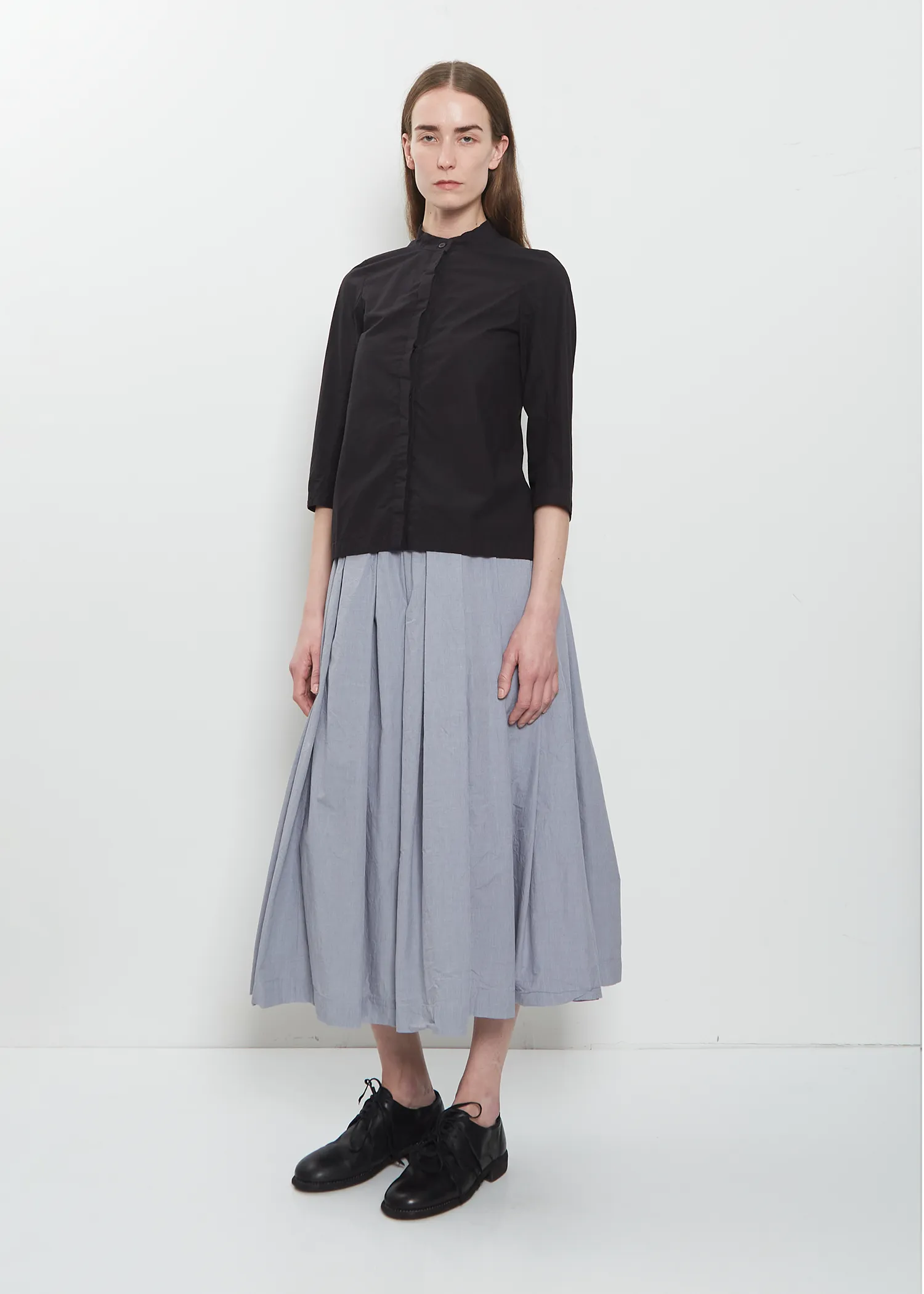 Ada Cotton Tailored Shirt — Black sold by La Garconne product image thumbnail 4