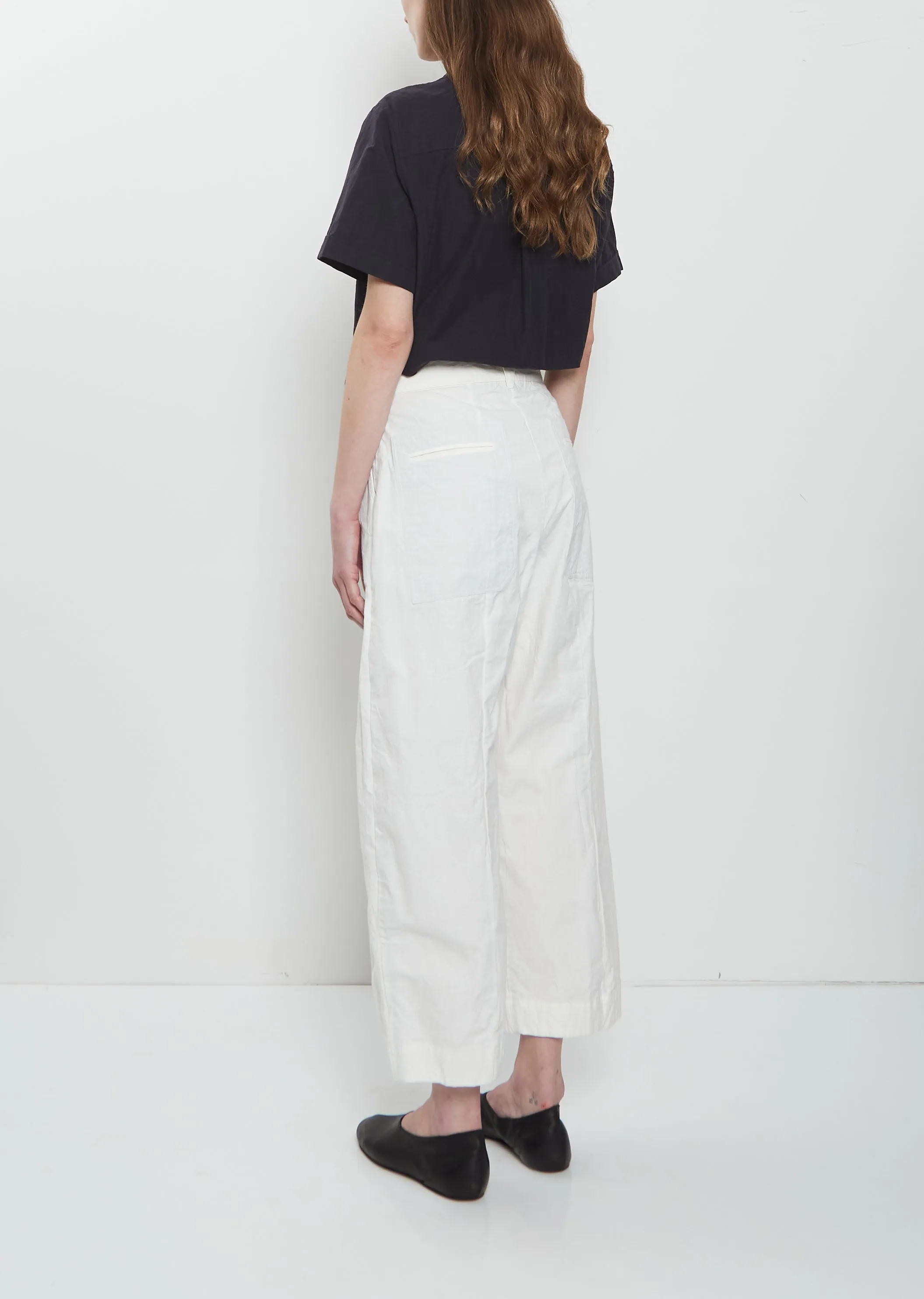 Sandra Cotton Pants — White sold by La Garconne product image thumbnail 3