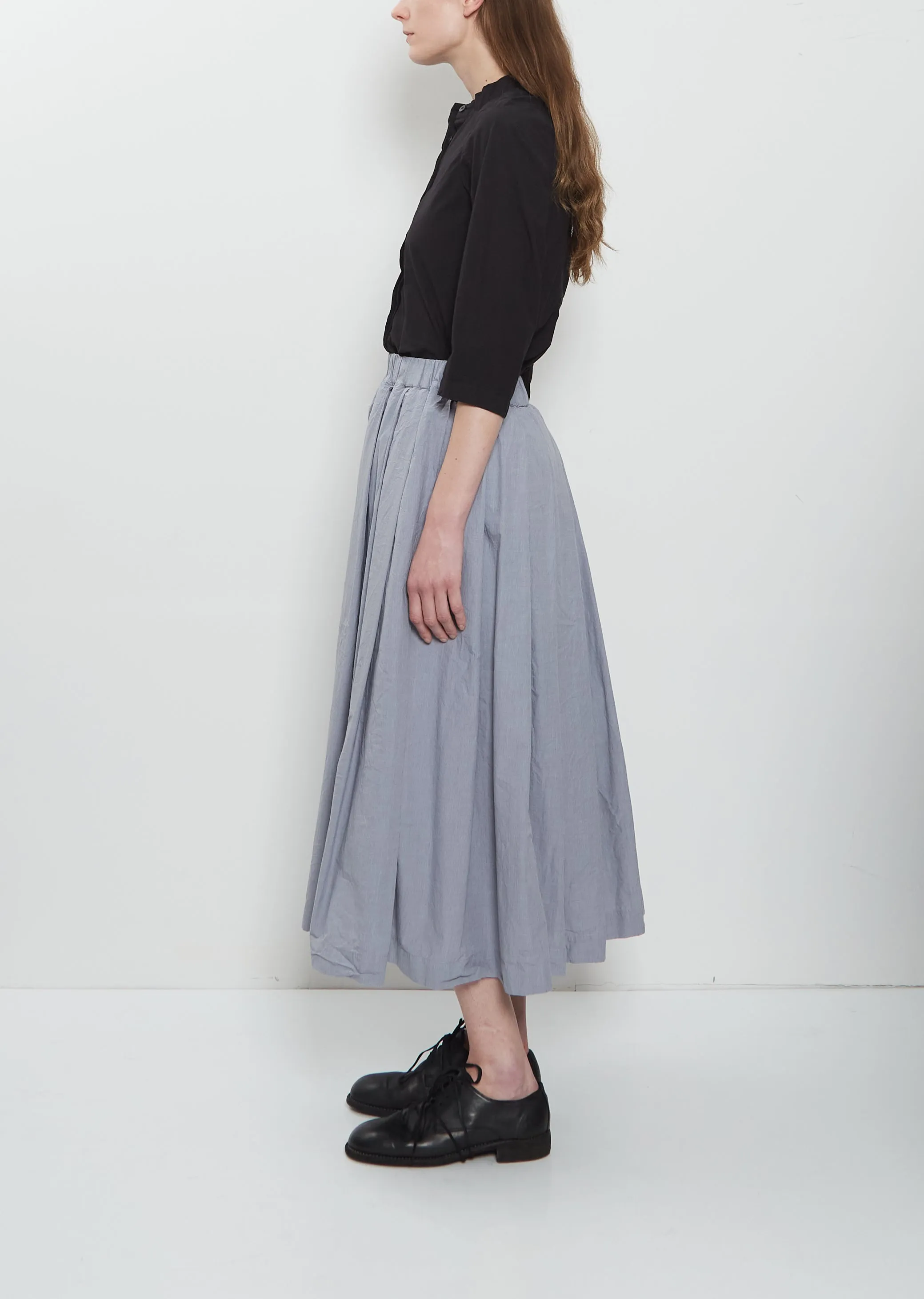 Matilde Cotton Skirt — Charcoal Check sold by La Garconne product image thumbnail 2