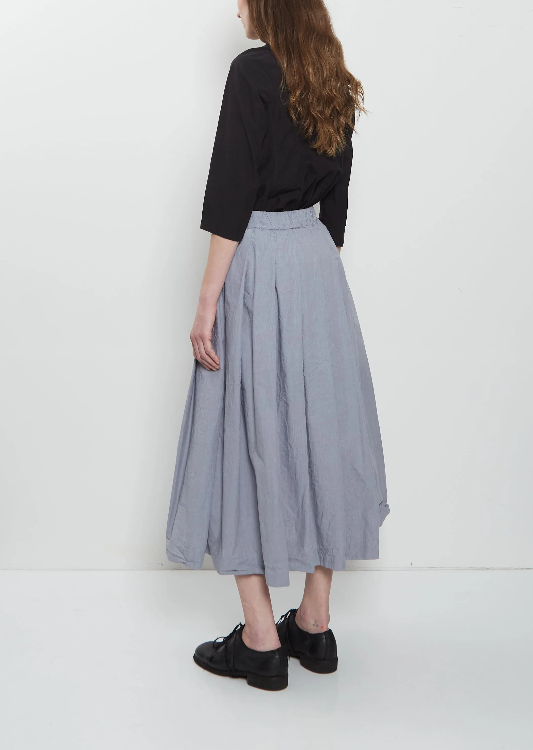 Matilde Cotton Skirt — Charcoal Check sold by La Garconne product image thumbnail 3