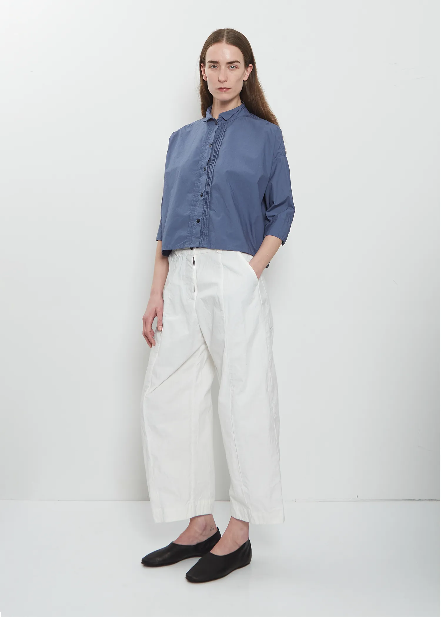 Claudia Cotton Shirt — Blue sold by La Garconne product image thumbnail 4
