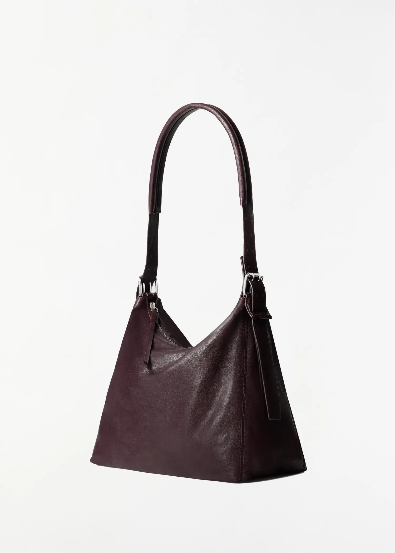 Hobo Belted Leather Bag, Small — Chianti sold by La Garconne product image thumbnail 2