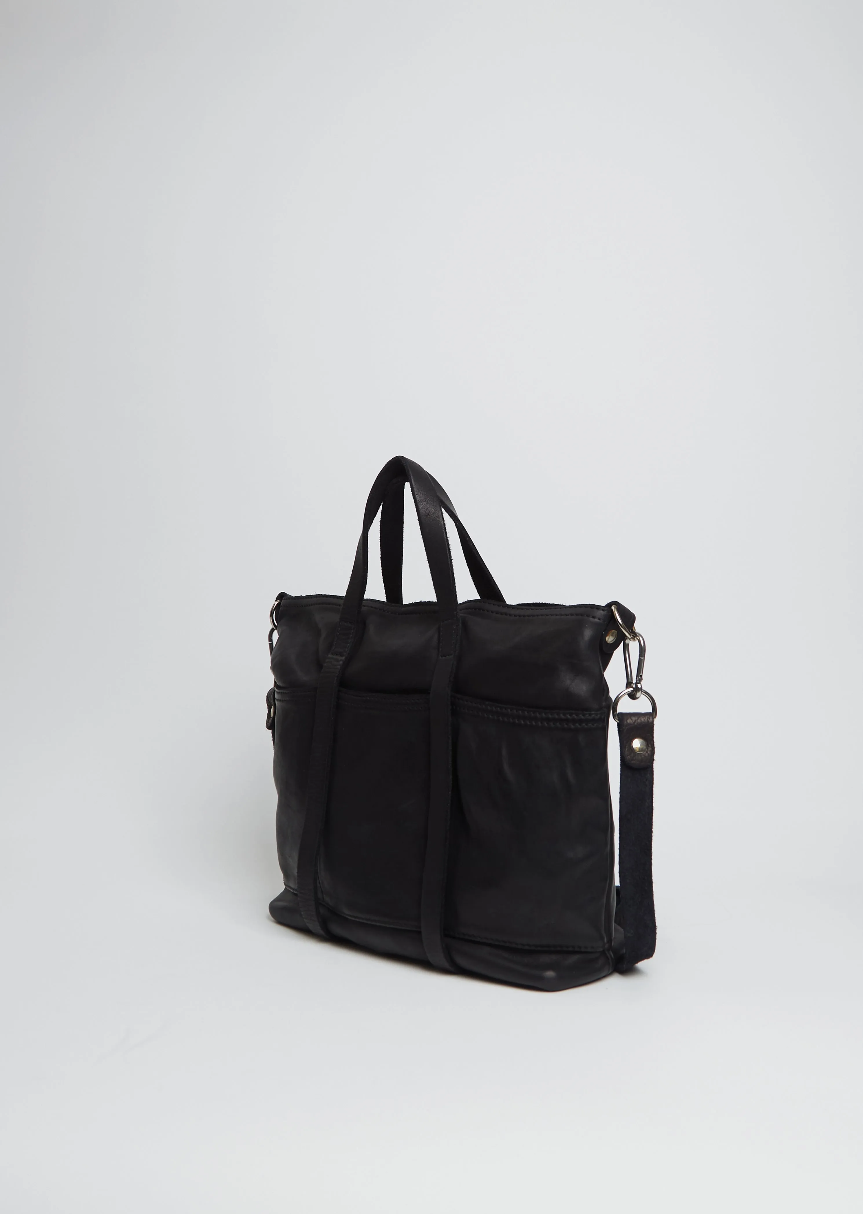 Leather Tote Bag, Small — Black sold by La Garconne product image thumbnail 2