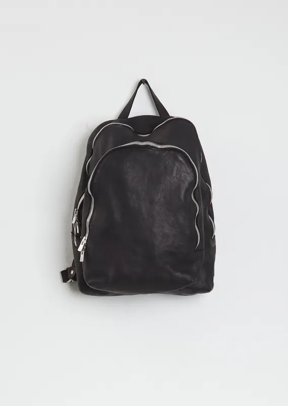 Leather Backpack made by Guidi