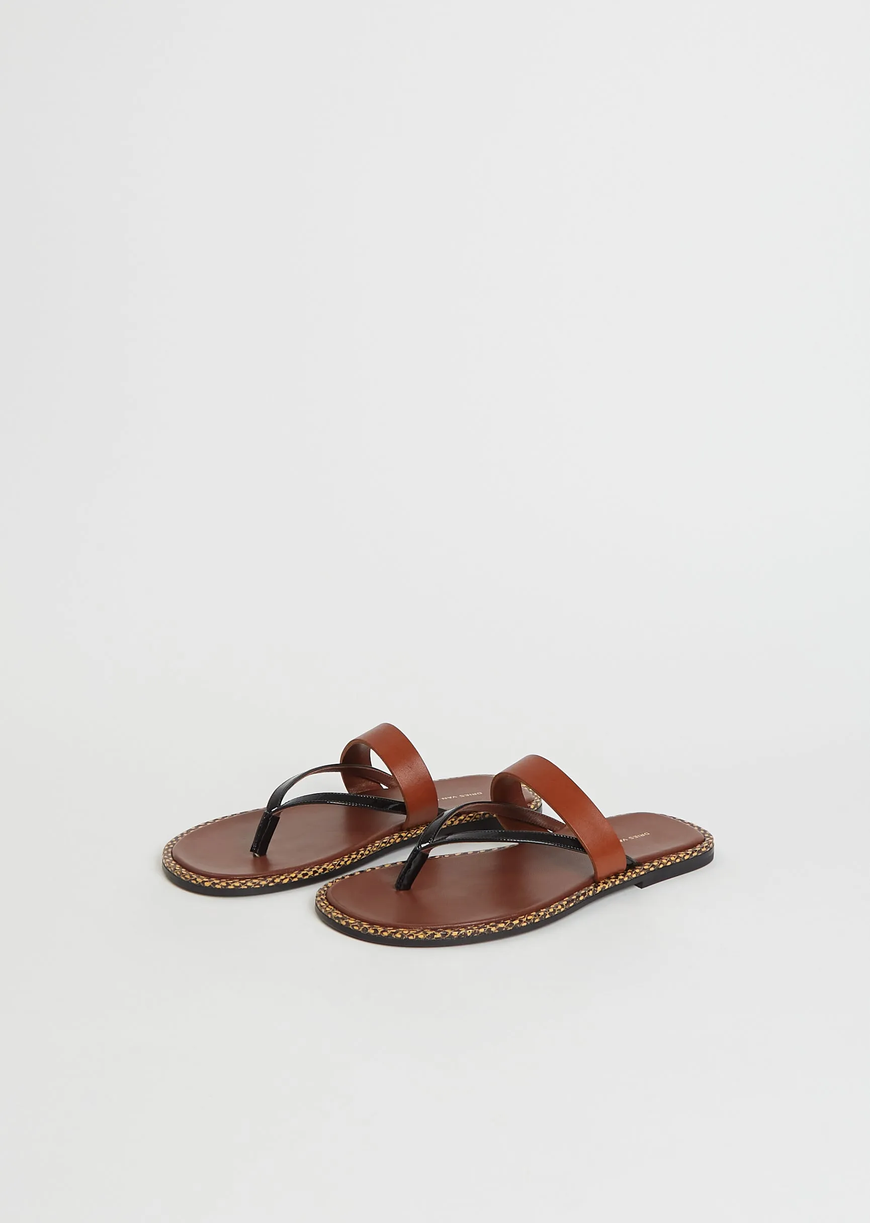 Double Strap Leather Sandal — Brown sold by La Garconne product image thumbnail 2