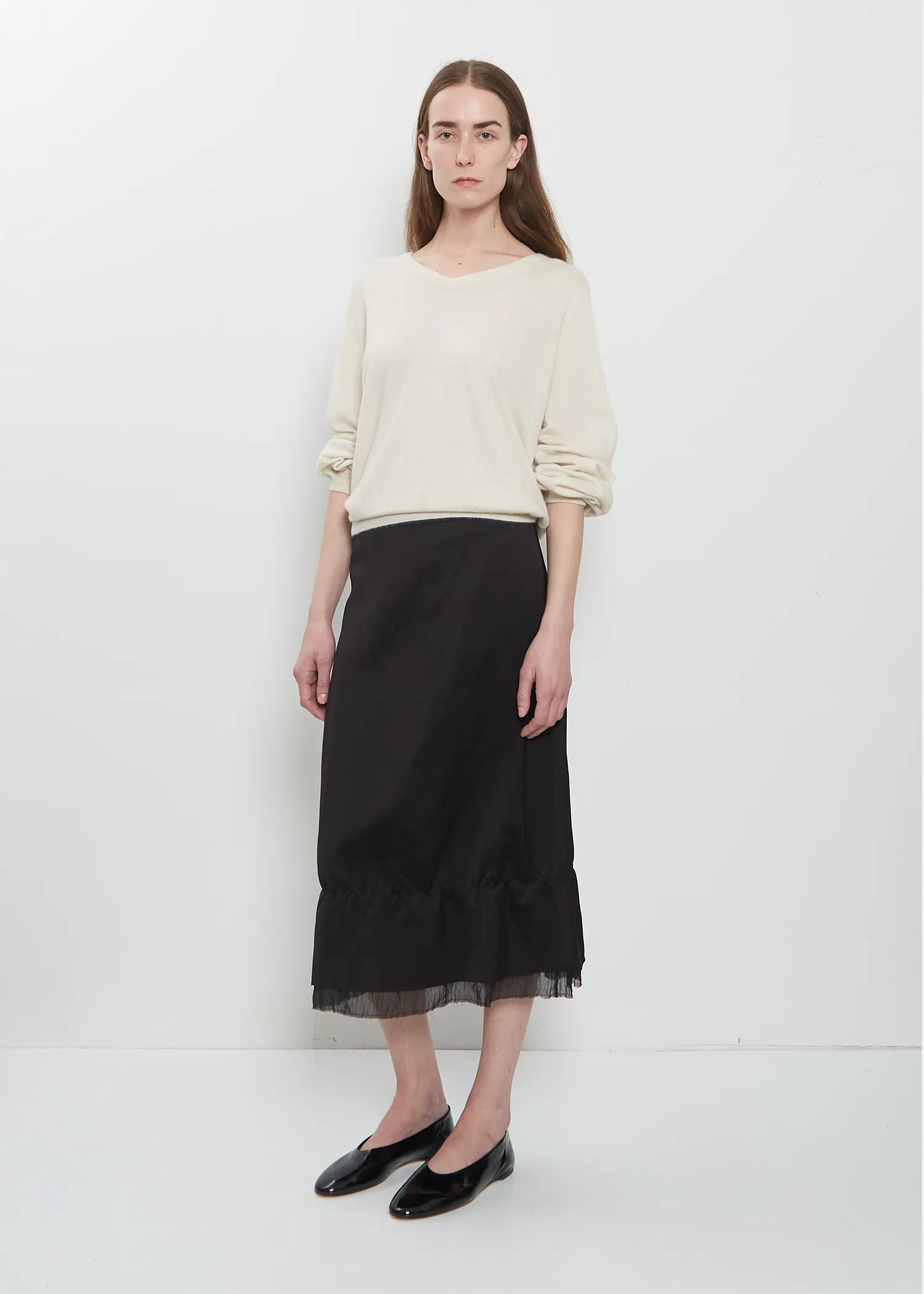 Layered Satin Skirt sold by La Garconne product image thumbnail 4