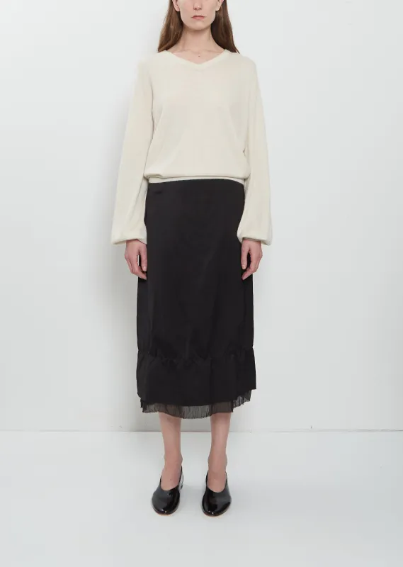 Layered Satin Skirt made by Toteme