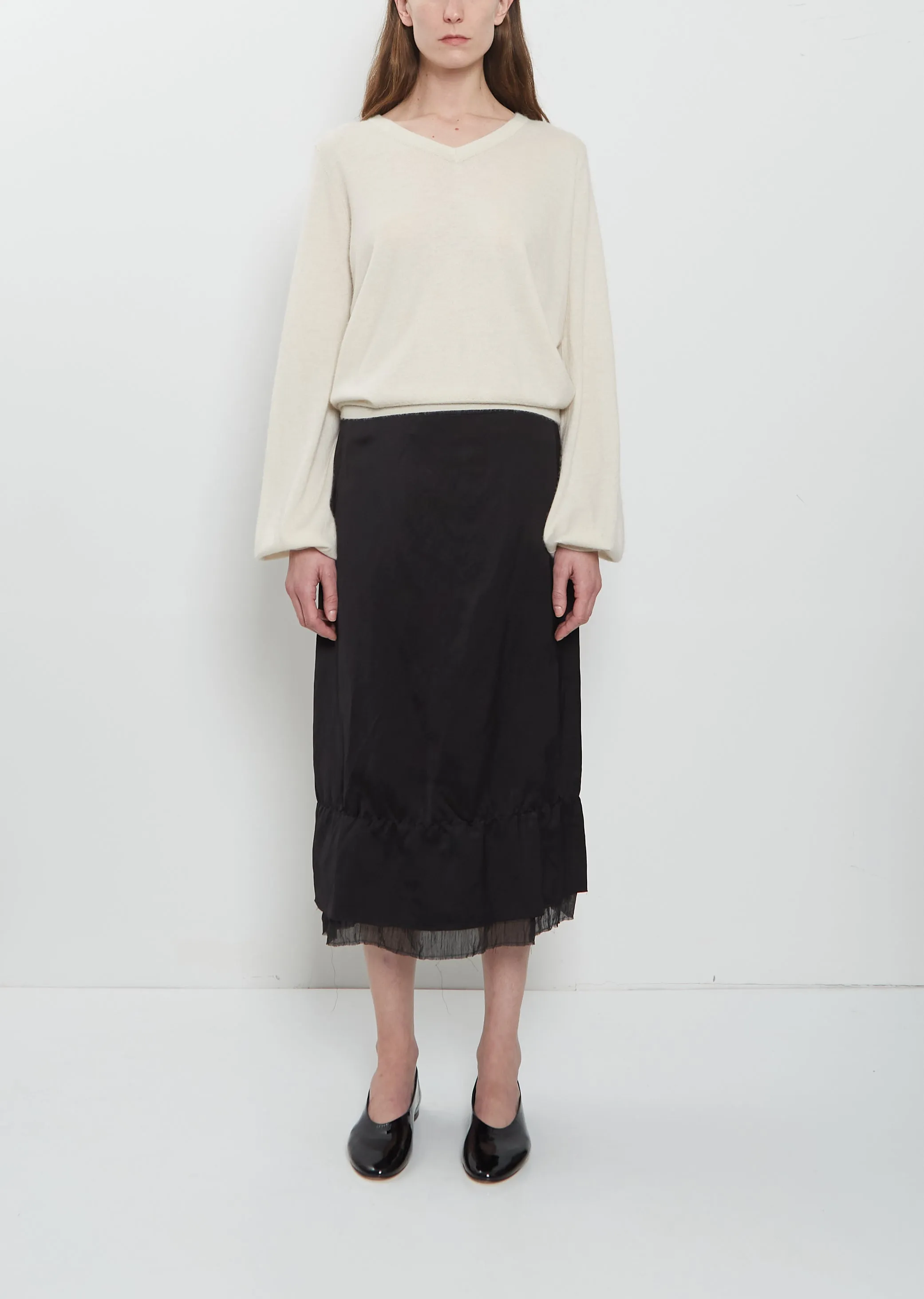 Layered Satin Skirt sold by La Garconne