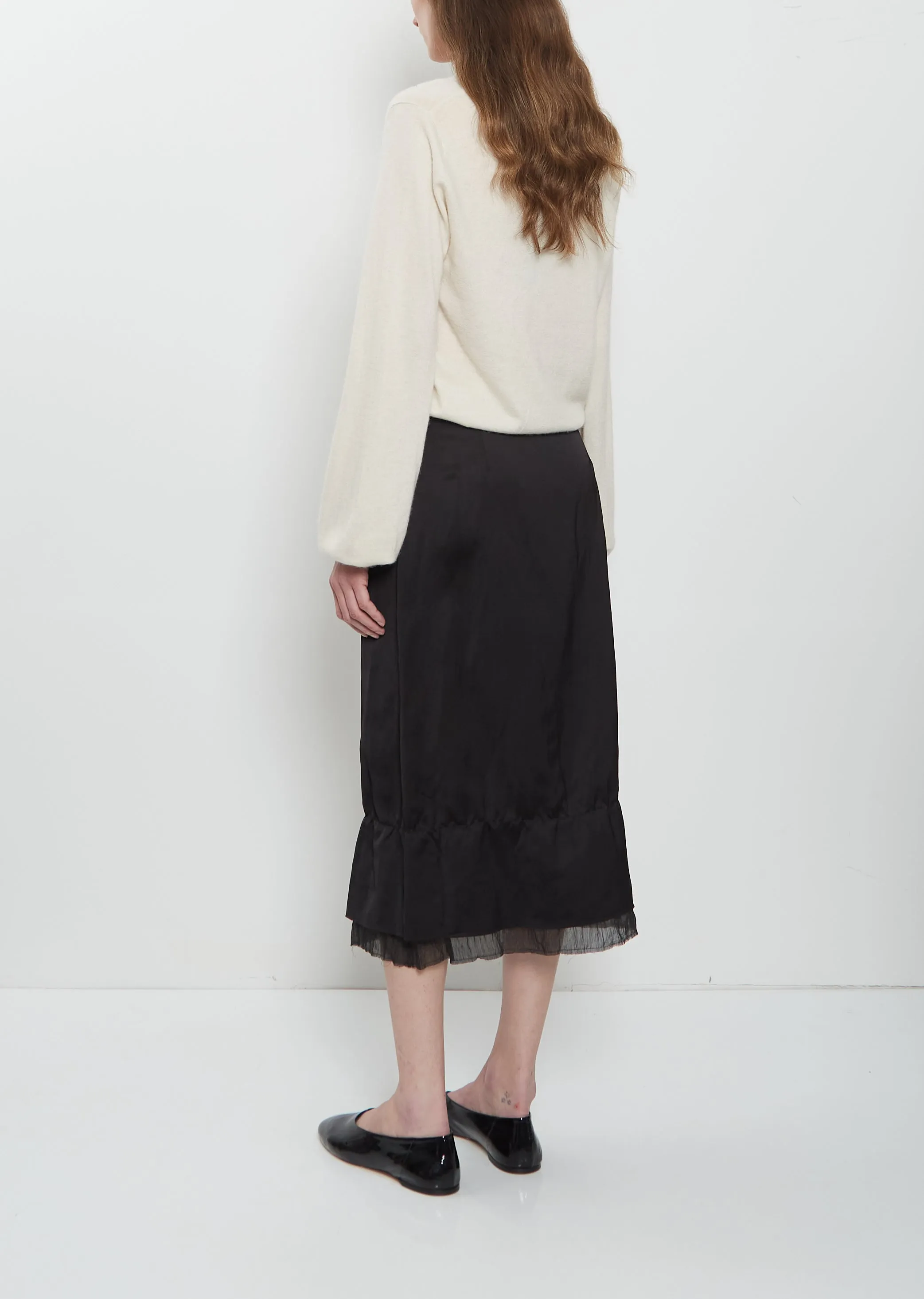 Layered Satin Skirt sold by La Garconne product image thumbnail 3