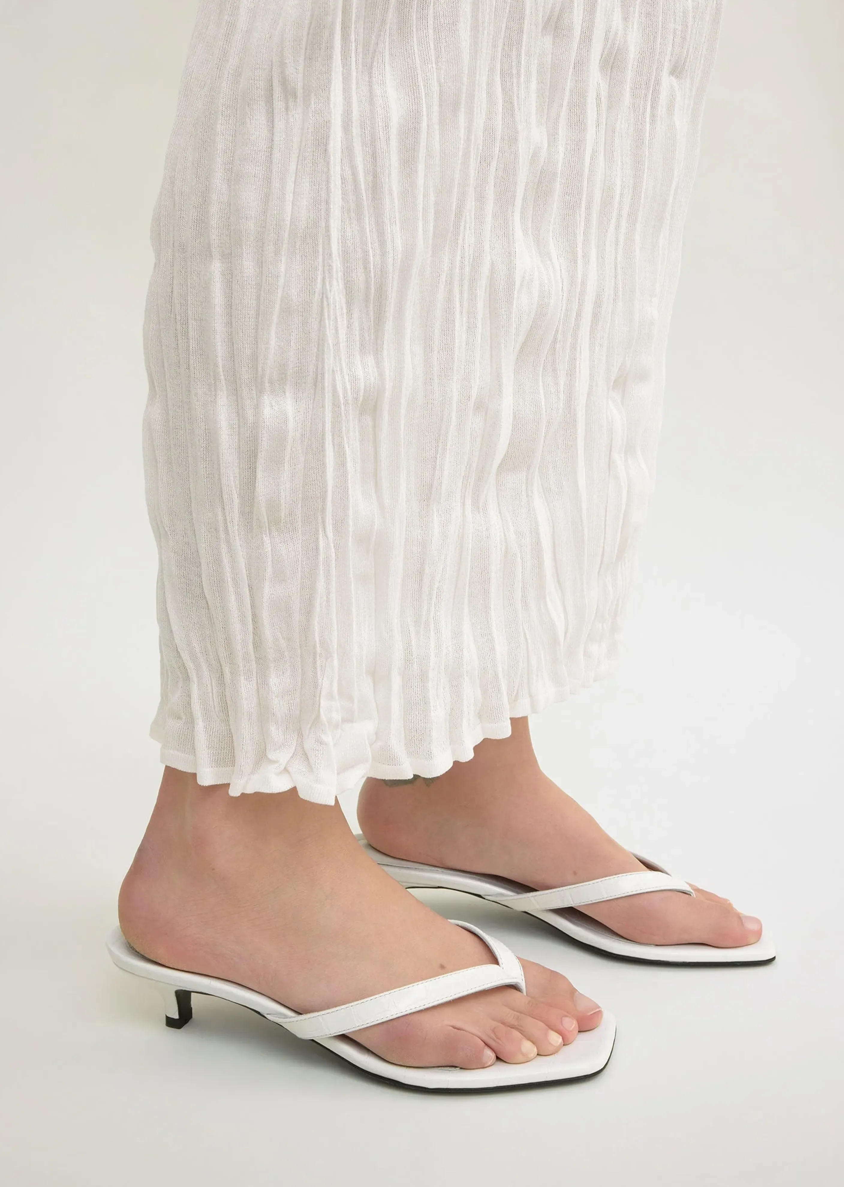 Croco-Embossed Heeled Sandal sold by La Garconne product image thumbnail 3