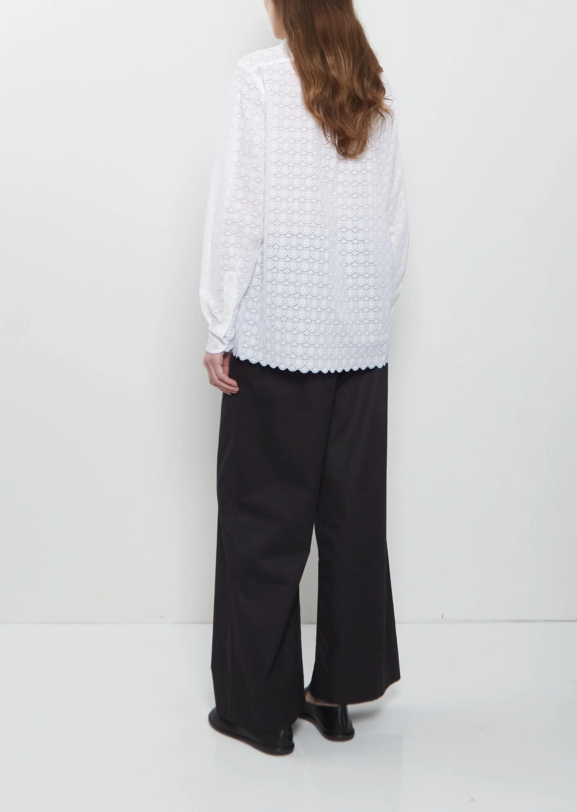 Pablo Unlined Flower Lace Cotton Shirt sold by La Garconne product image thumbnail 3