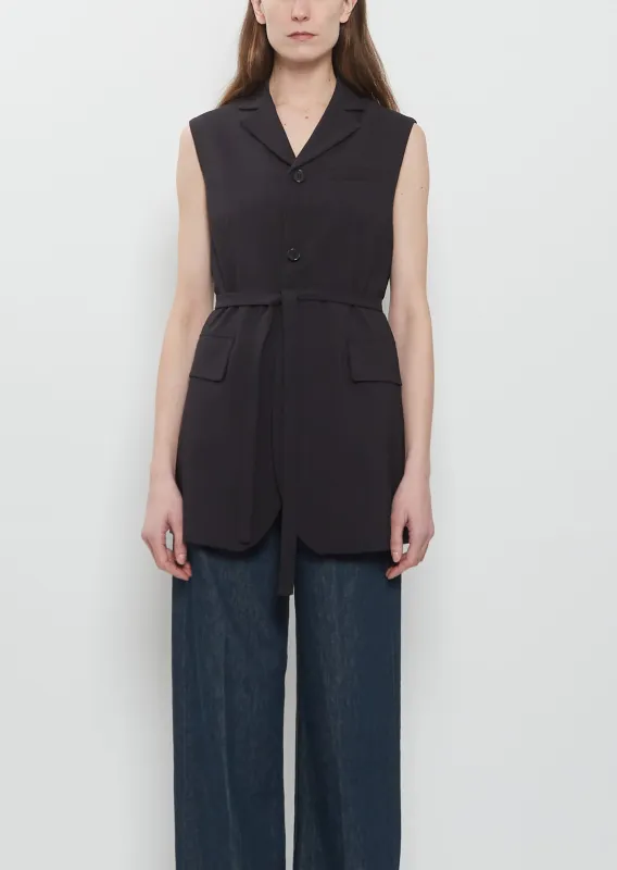 Sleeveless Wool Blazer made by 6397