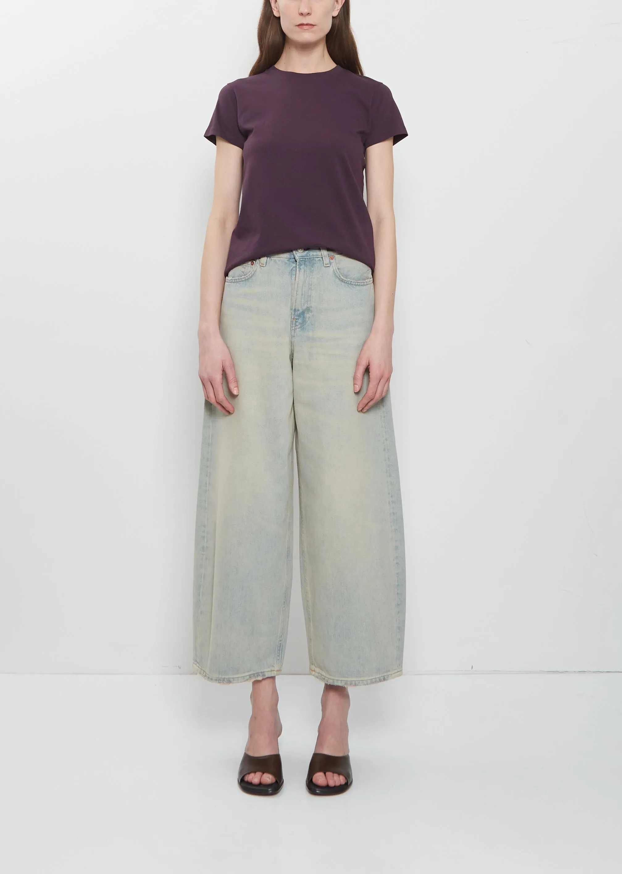 Cropped Roomy — Geyser Blue sold by La Garconne