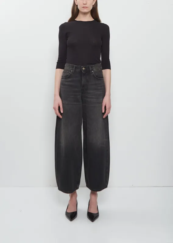 Cropped Roomy — Mineral Black made by 6397