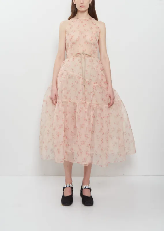 Tapered Back Hoop Flounce Dress made by La Garconne