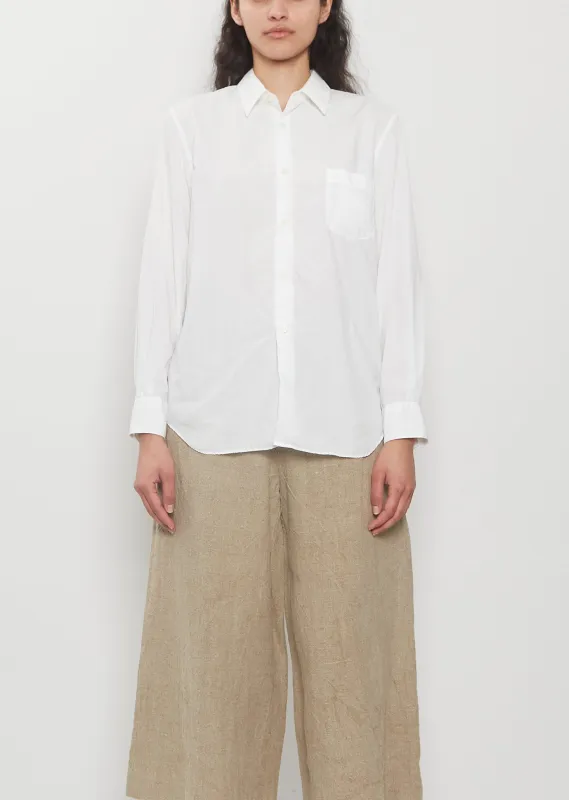 Button-Up Classic Shirt — White made by Comme des Garcons