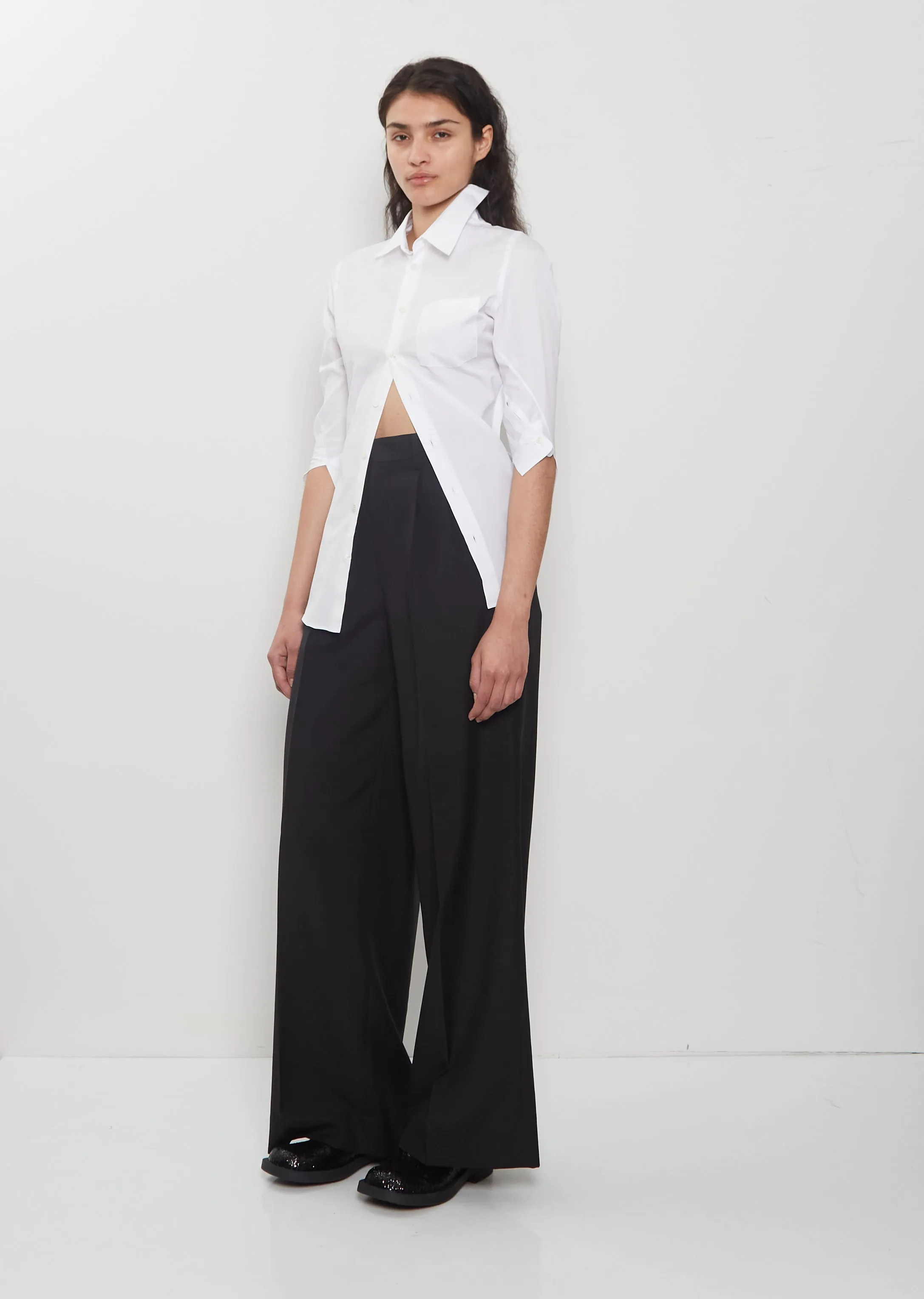 Asymmetrical Cotton Shirt sold by La Garconne product image thumbnail 4