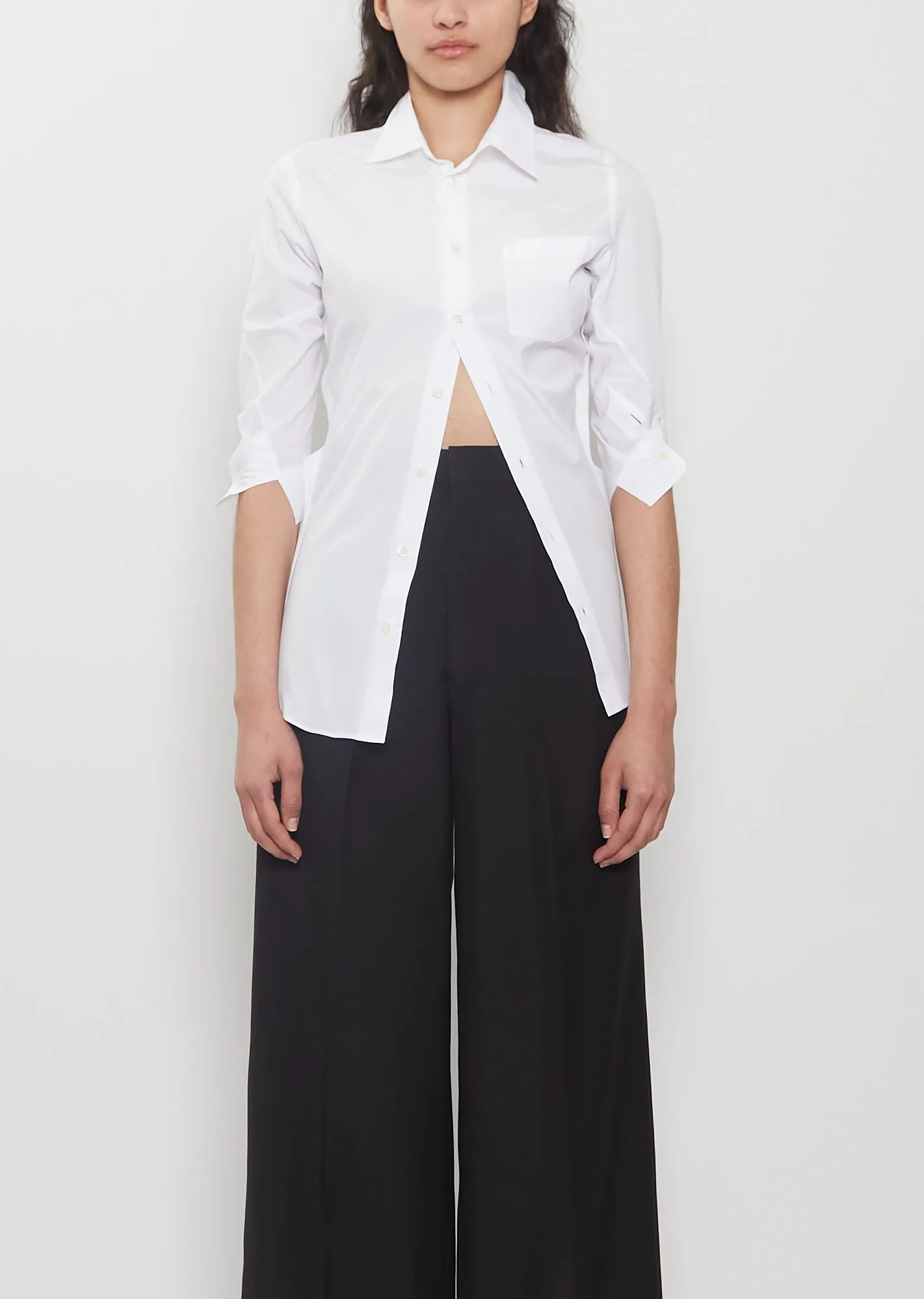 Asymmetrical Cotton Shirt sold by La Garconne