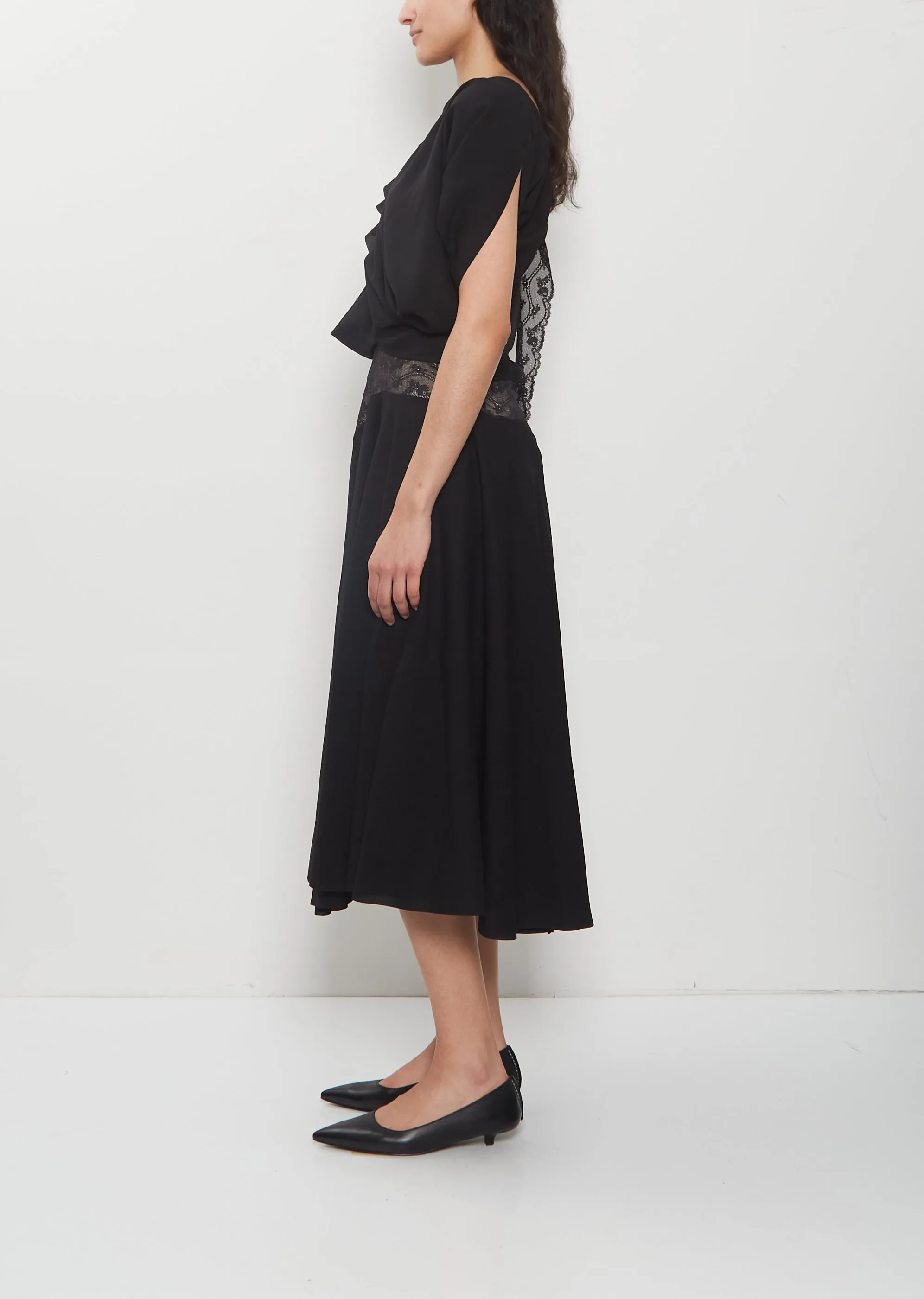 Raschel Lace Drape Dress sold by La Garconne product image thumbnail 2