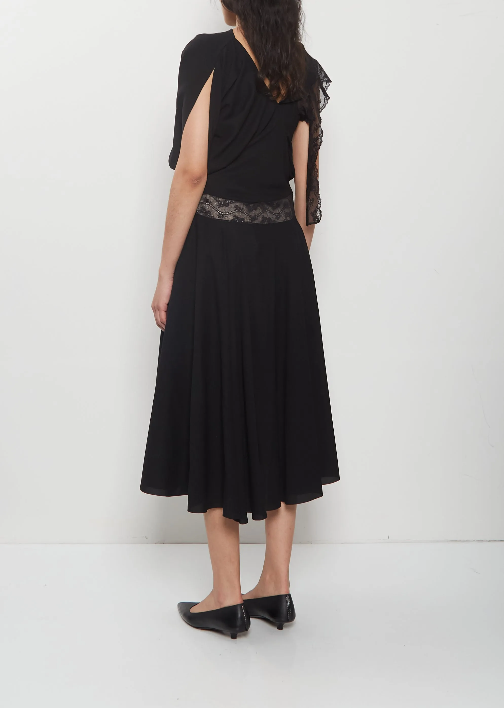 Raschel Lace Drape Dress sold by La Garconne product image thumbnail 3