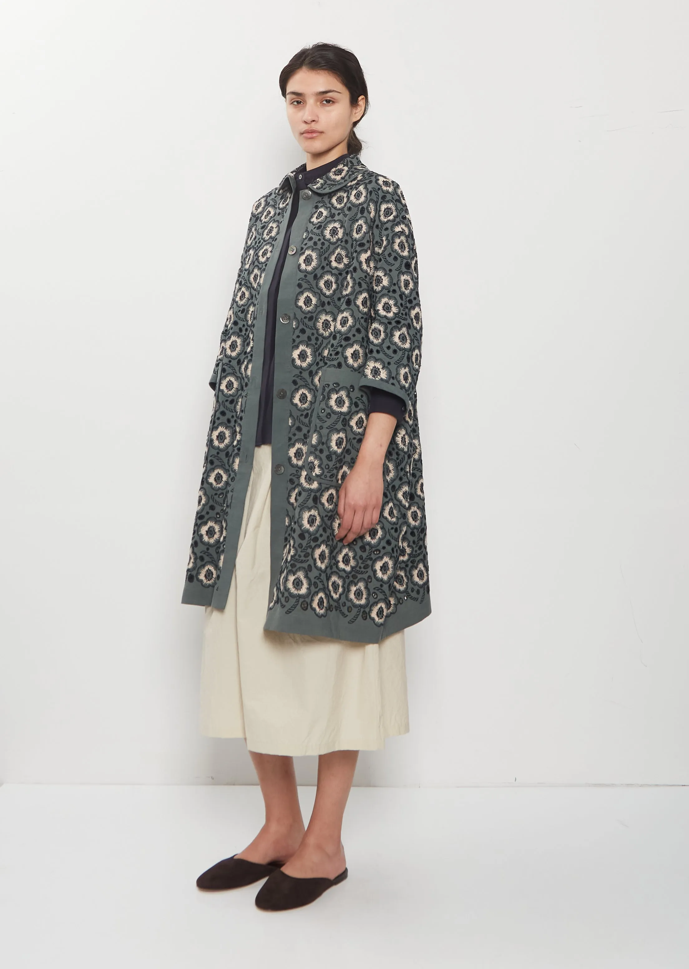 Candy Flower Linen Coat sold by La Garconne product image thumbnail 4