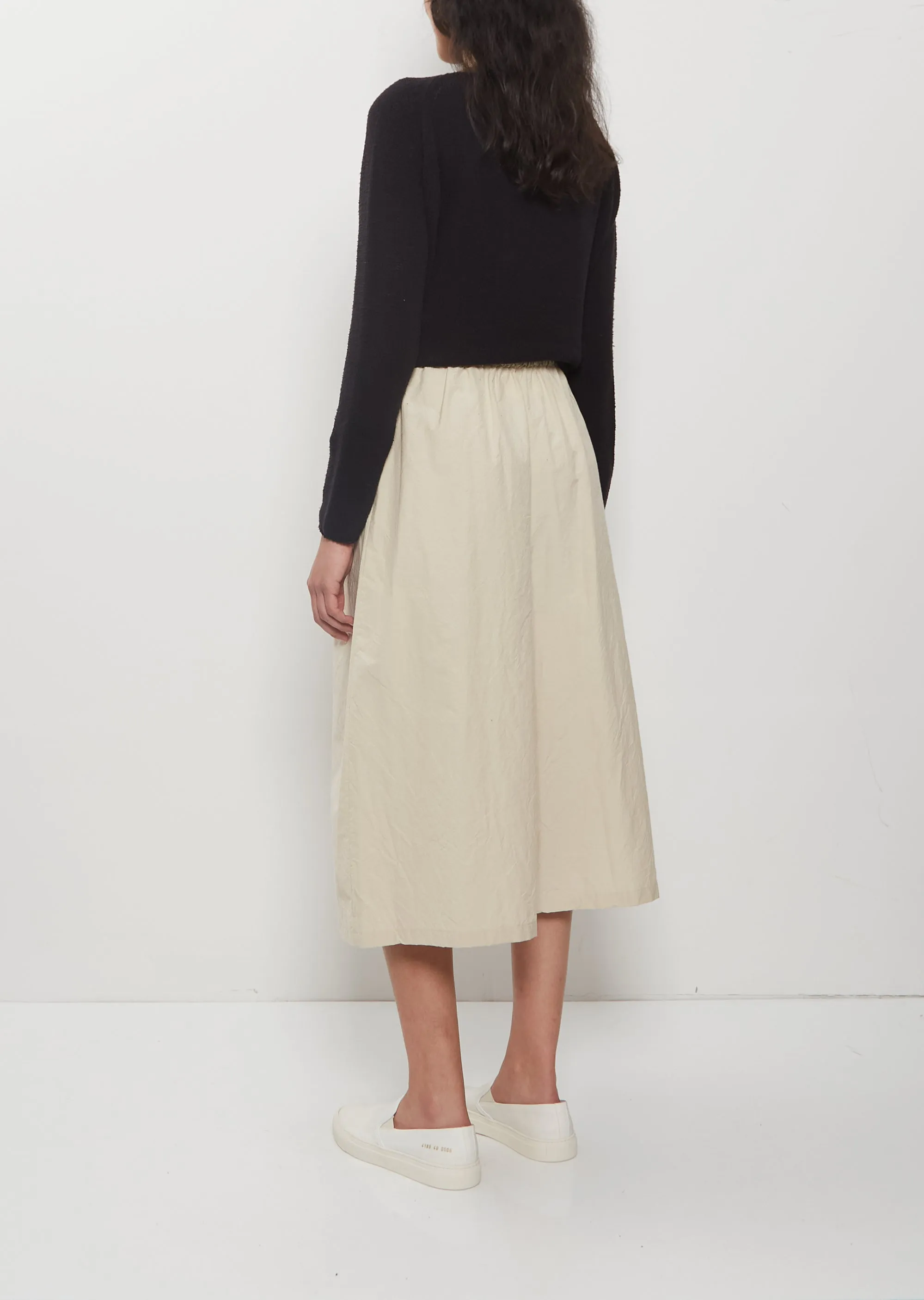 Technical Cotton Wide Trousers — Cappuccino sold by La Garconne product image thumbnail 3