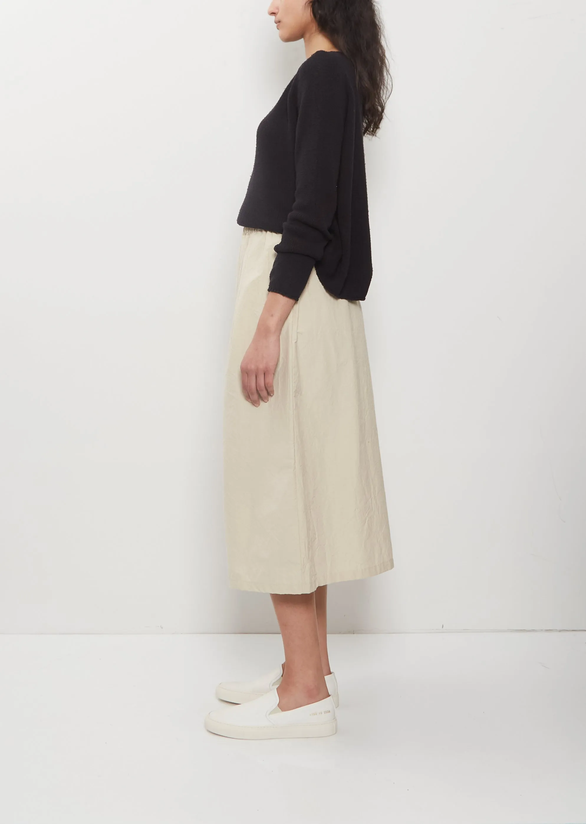 Technical Cotton Wide Trousers — Cappuccino sold by La Garconne product image thumbnail 2