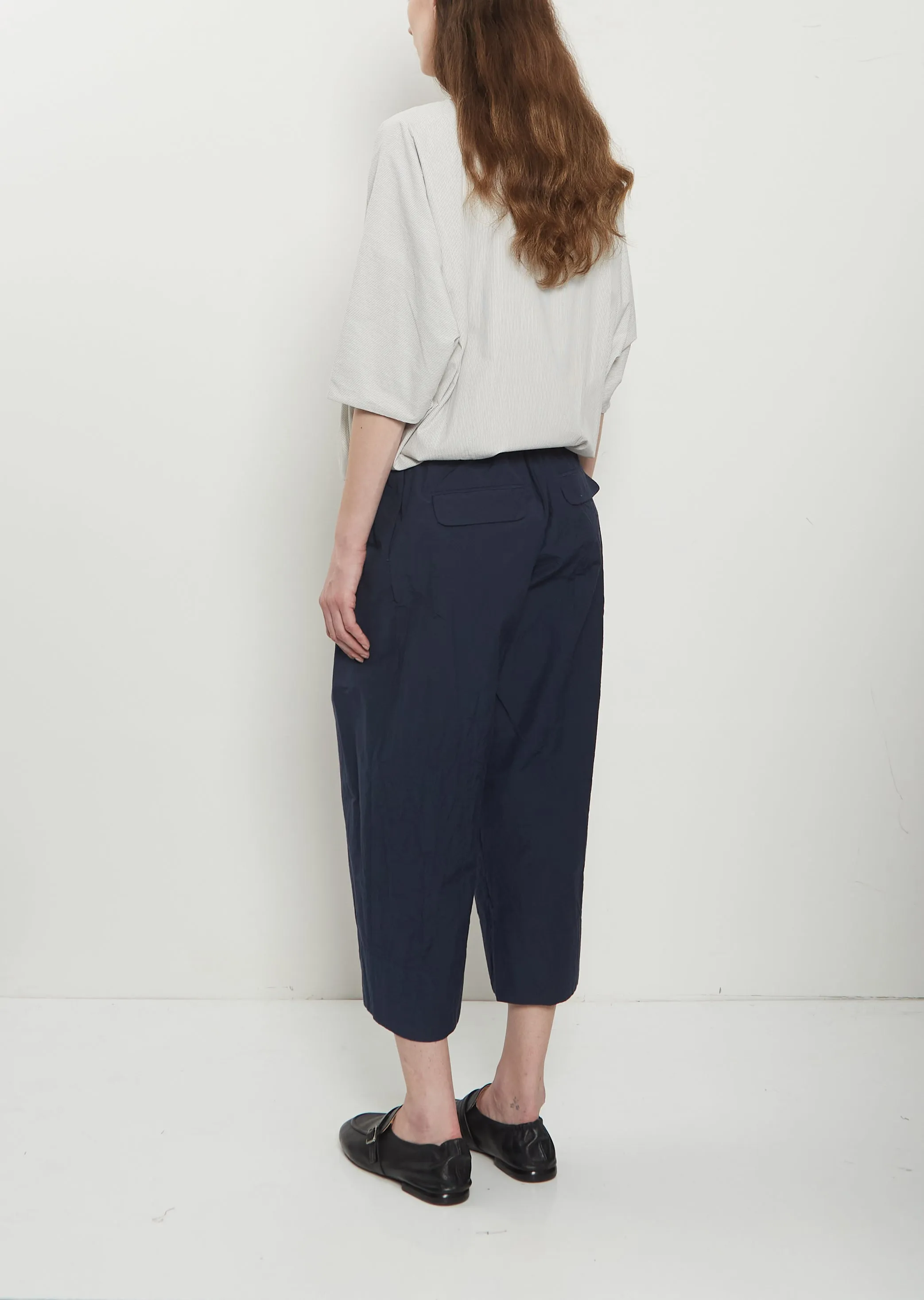 Technical Poplin Cropped Wide Pant — Abyss sold by La Garconne product image thumbnail 3