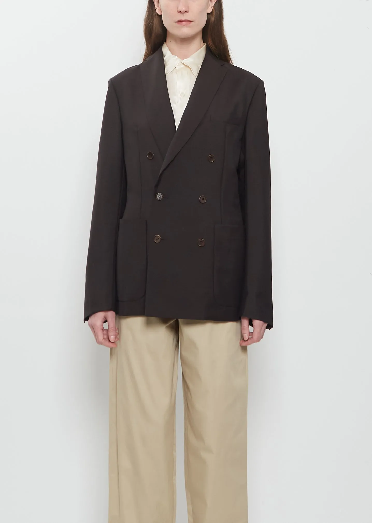 Mohair Car Long Jacket sold by La Garconne