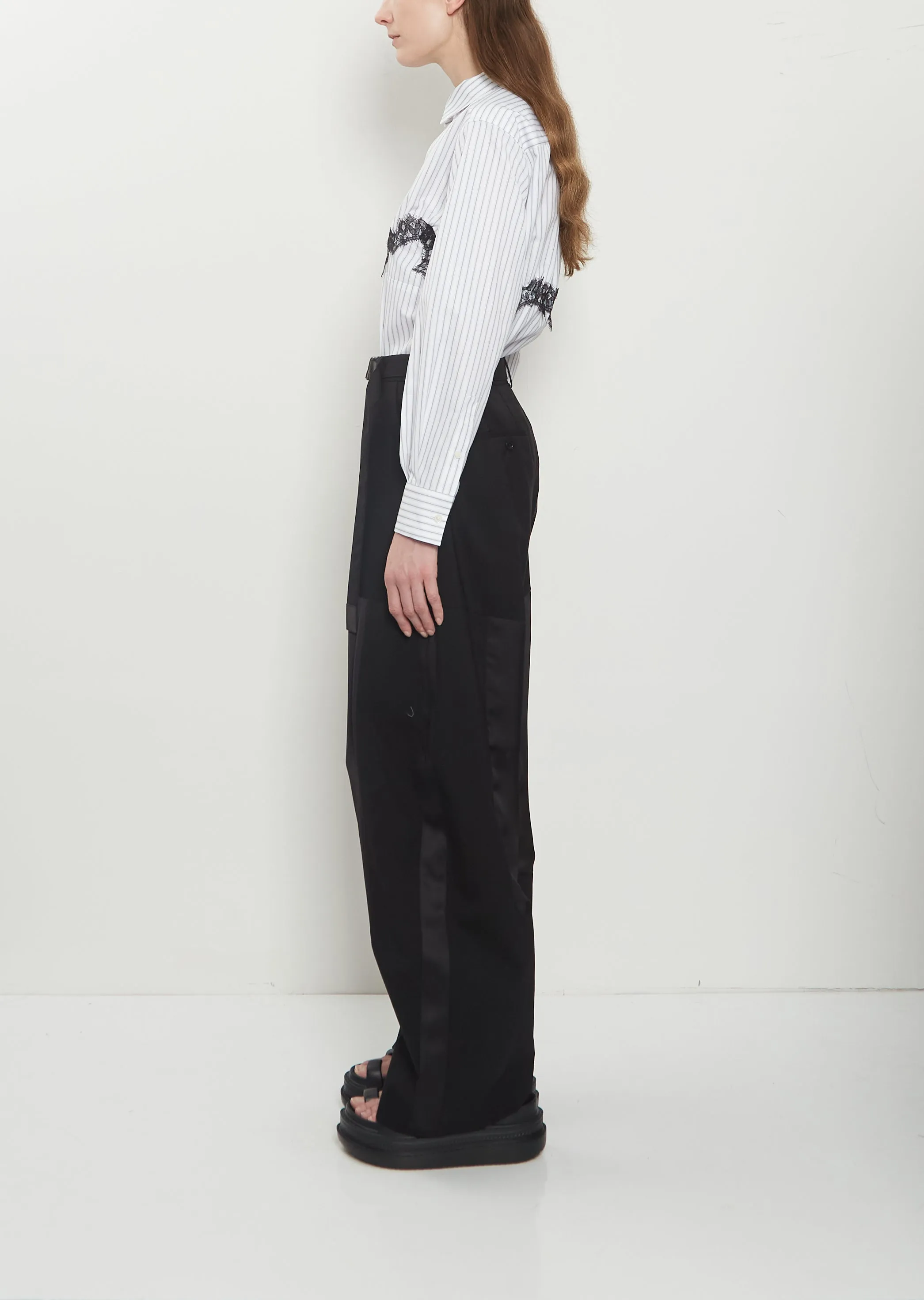 Wool Suiting x Sheer Voile Pants sold by La Garconne product image thumbnail 2