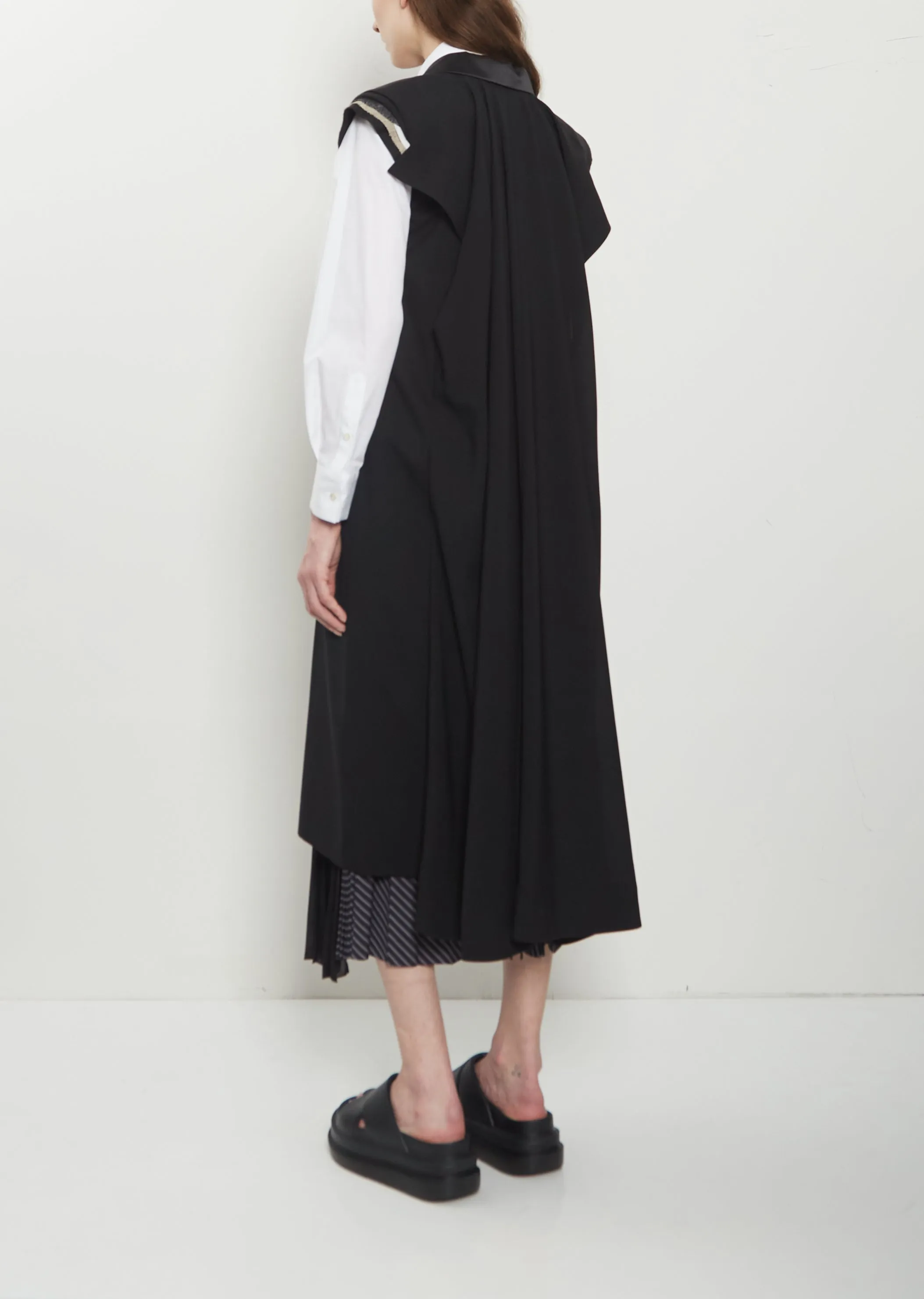 Wool Suiting Long Vest sold by La Garconne product image thumbnail 3