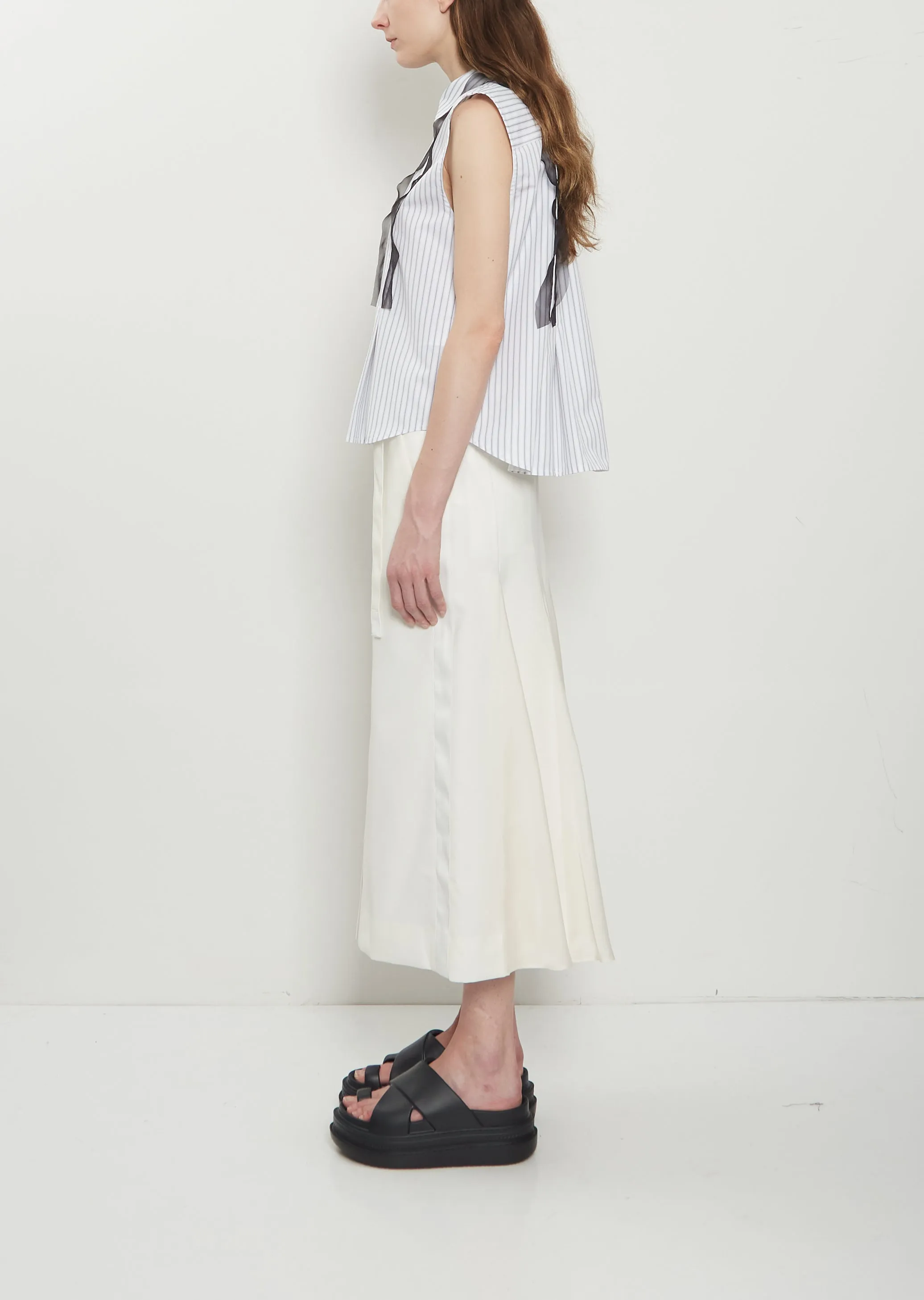 Sleeveless Cotton Poplin Shirt sold by La Garconne product image thumbnail 2