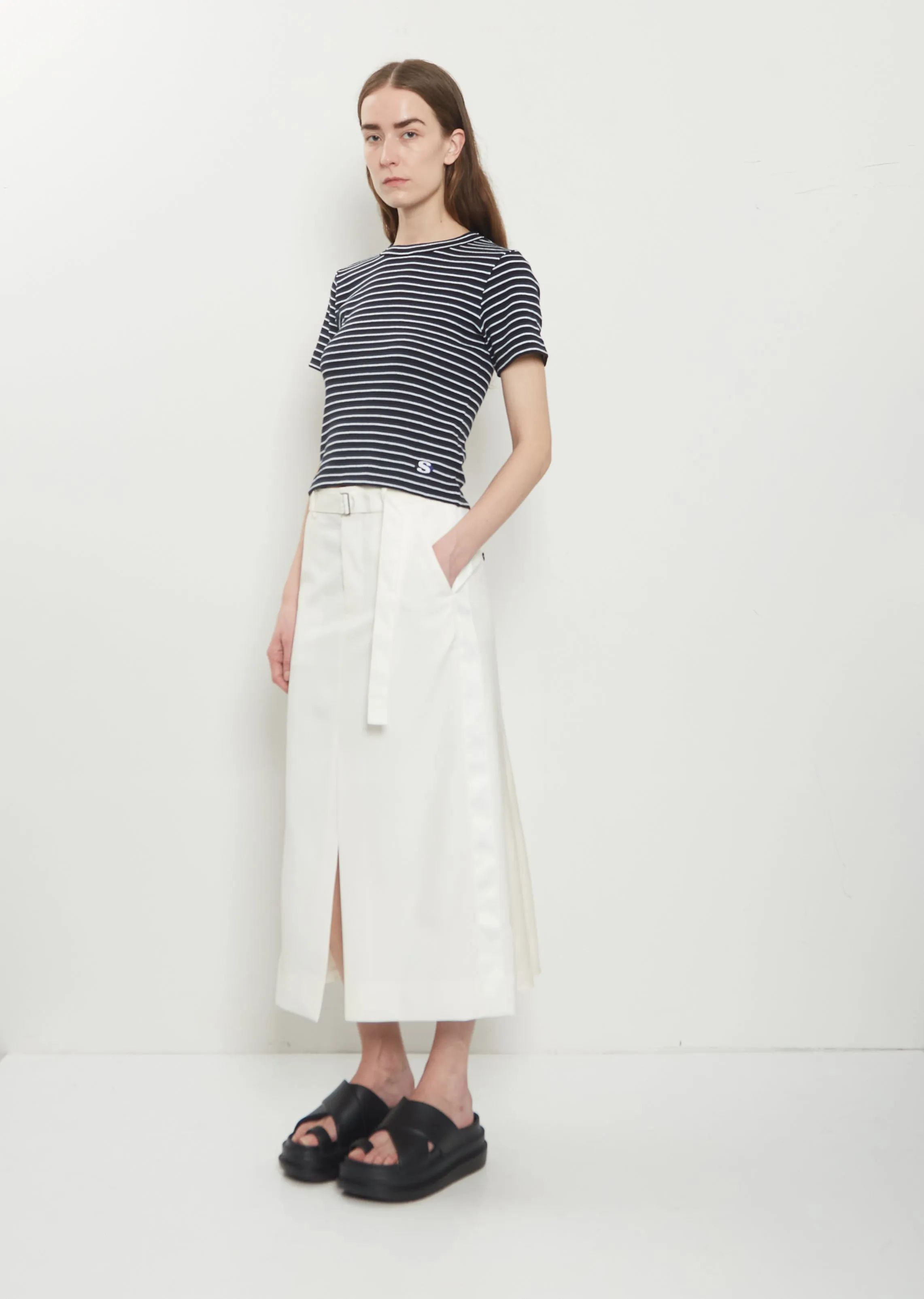 Wool Suiting Skirt sold by La Garconne product image thumbnail 4