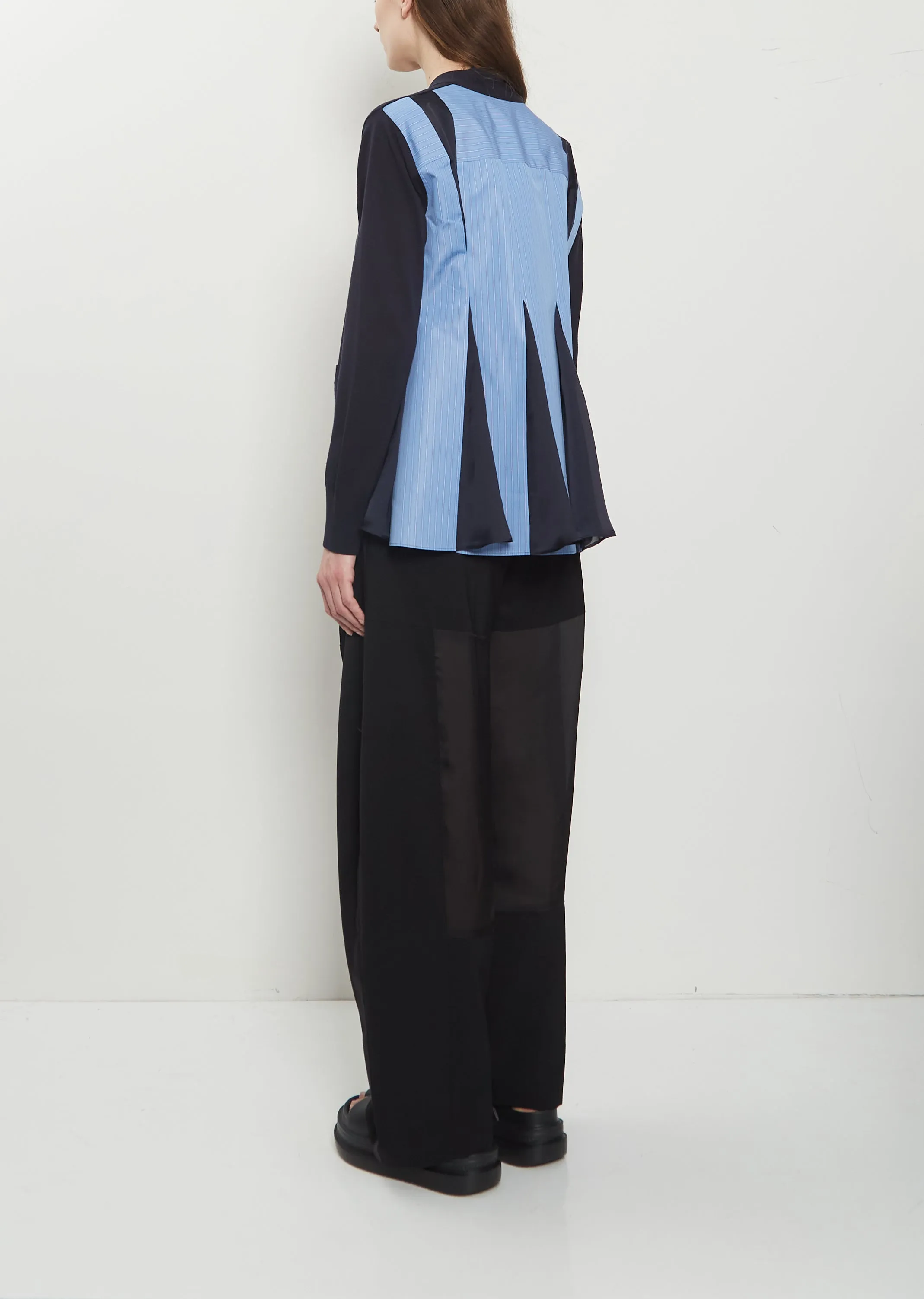 Poplin x Cotton Knit Cardigan sold by La Garconne product image thumbnail 3