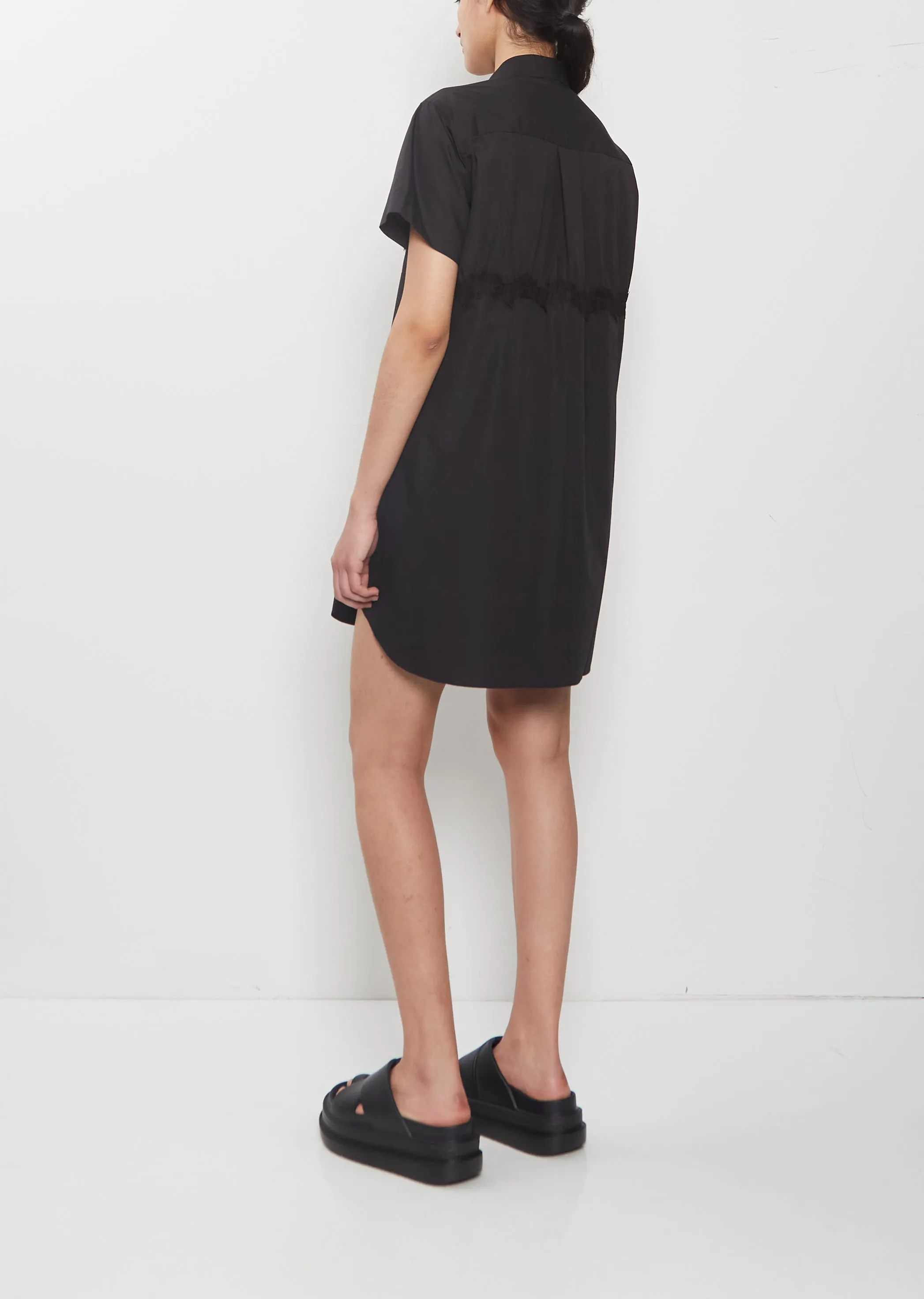 Lace Detail Poplin Dress sold by La Garconne product image thumbnail 3