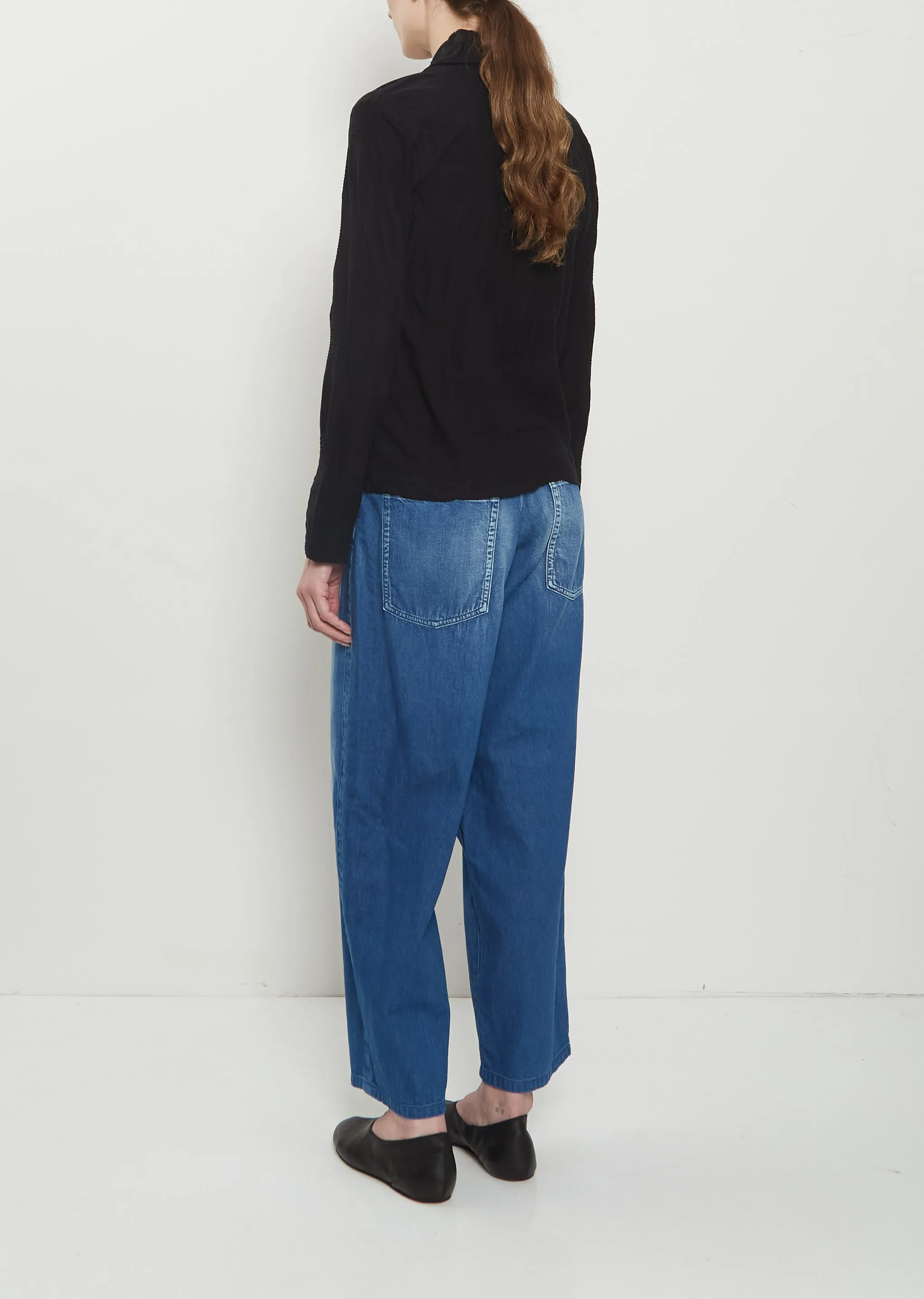 Round Collar Cotton Jacquard Cardigan sold by La Garconne product image thumbnail 3