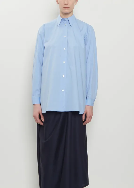 Cotton Popeline Basic Shirt made by Dusan
