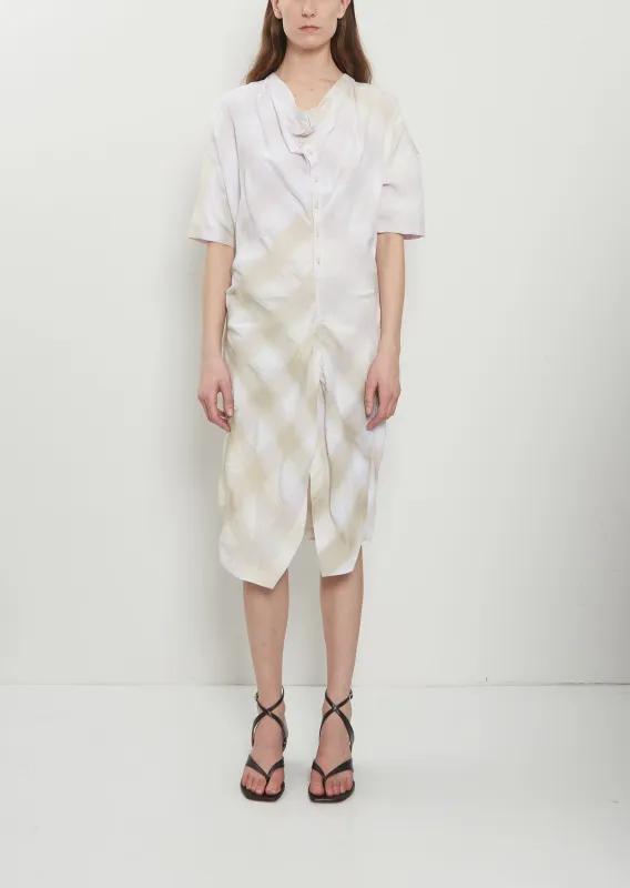 Soft Collar Cotton Dress made by Lemaire