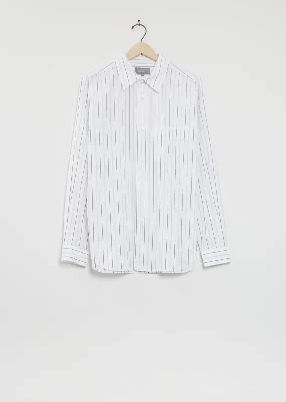 Basic Shirt — White / Charcoal made by La Garconne