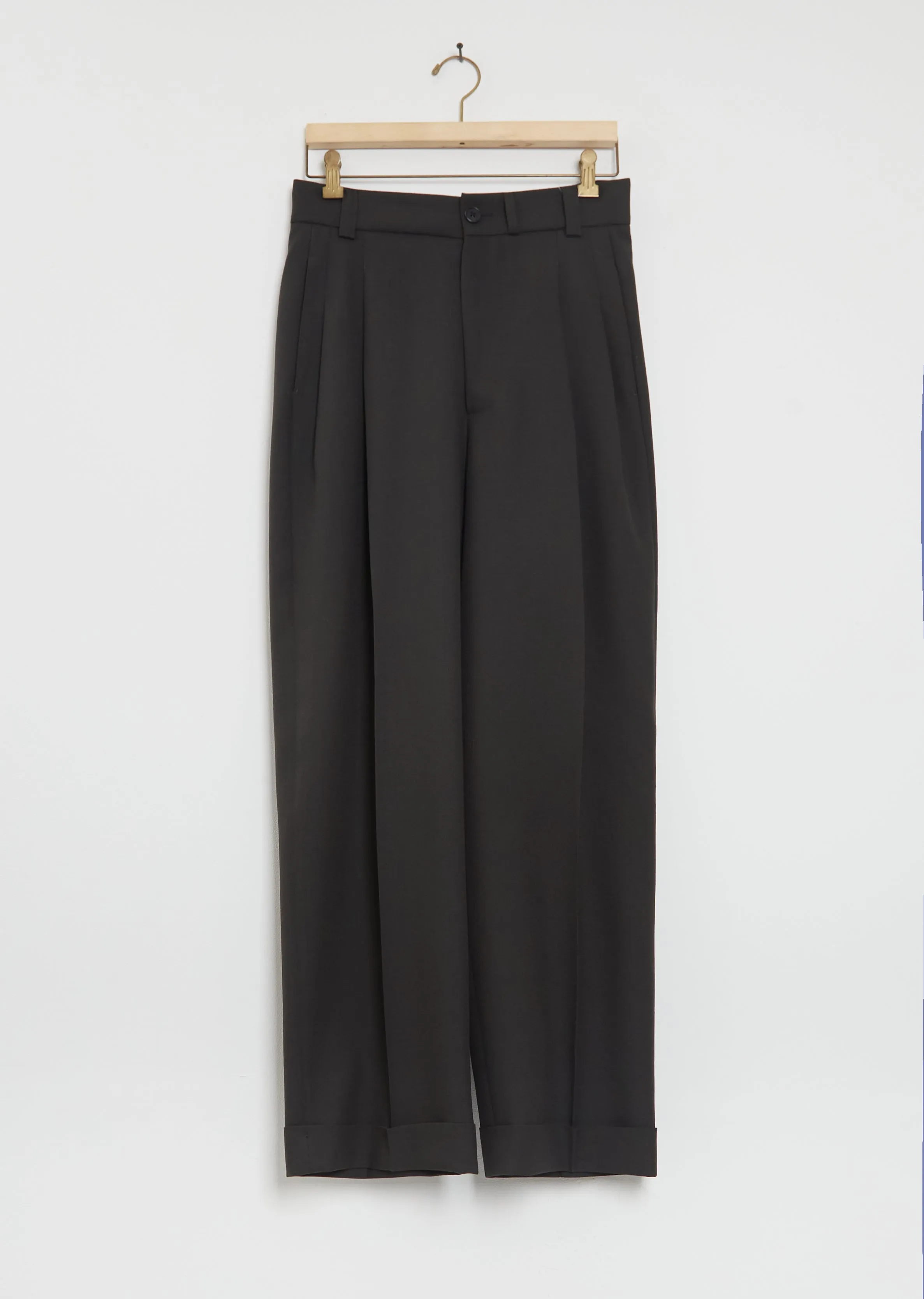 Stitch Pleat Trousers sold by La Garconne